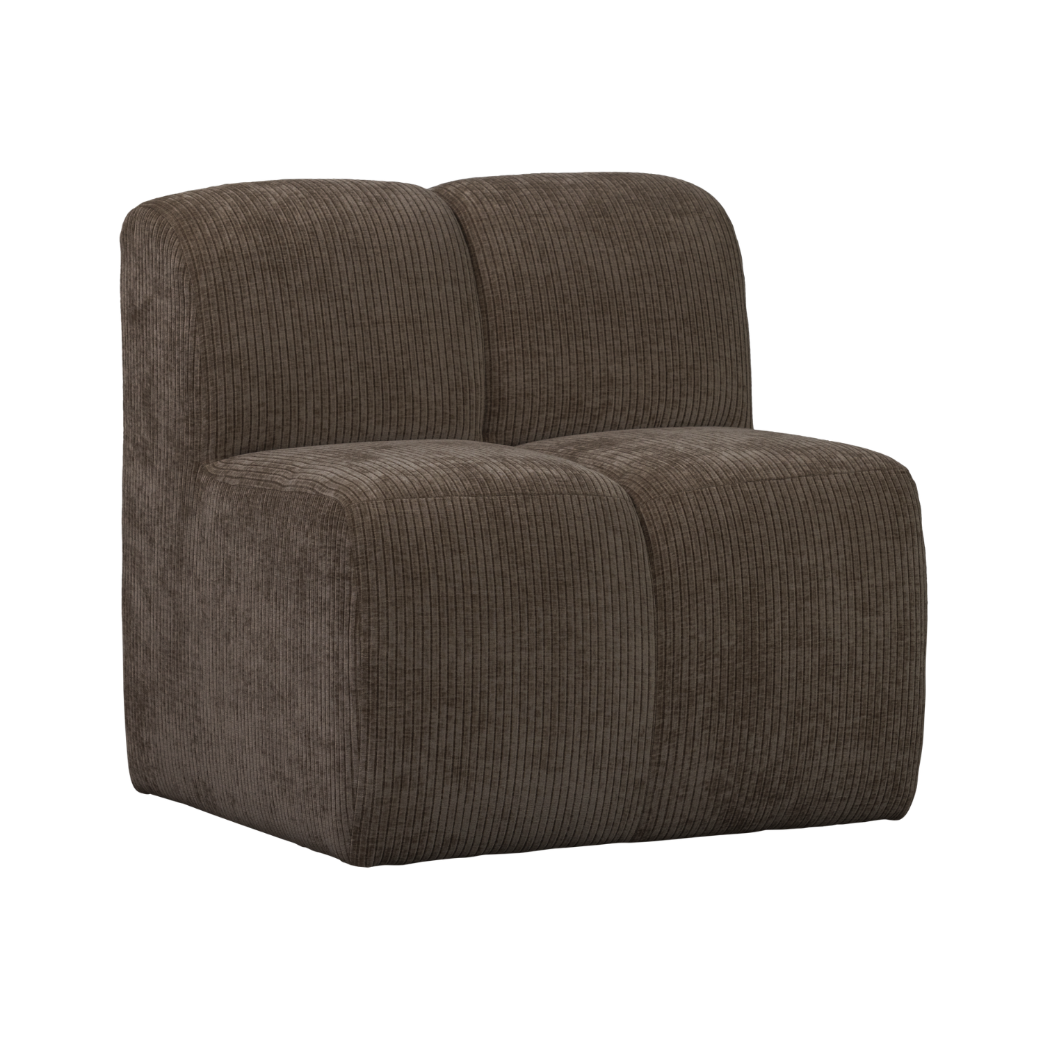Fotel / modul MOJO BENCH hnedý zamat