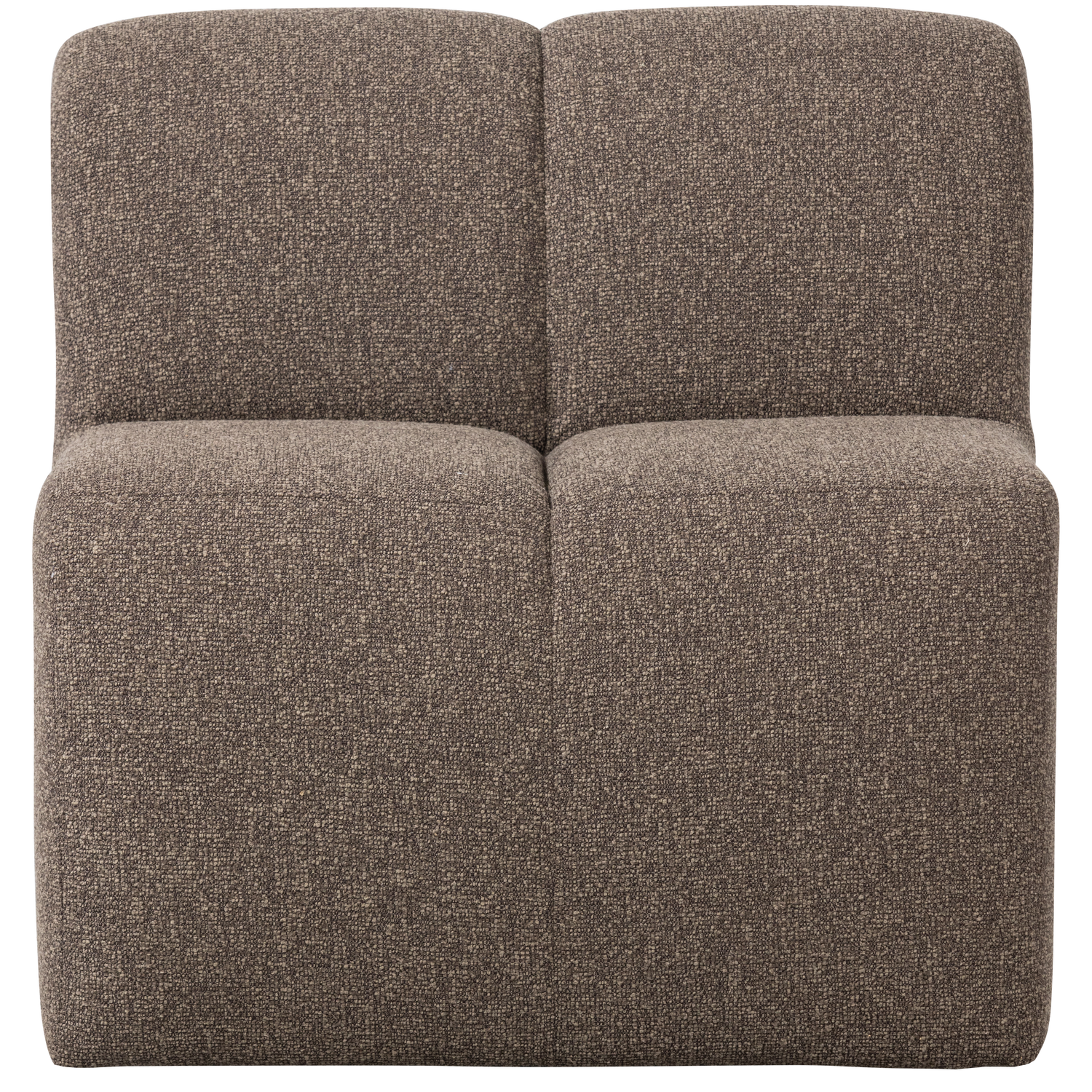 Fotel / modul MOJO BENCH hnedý melír boucle