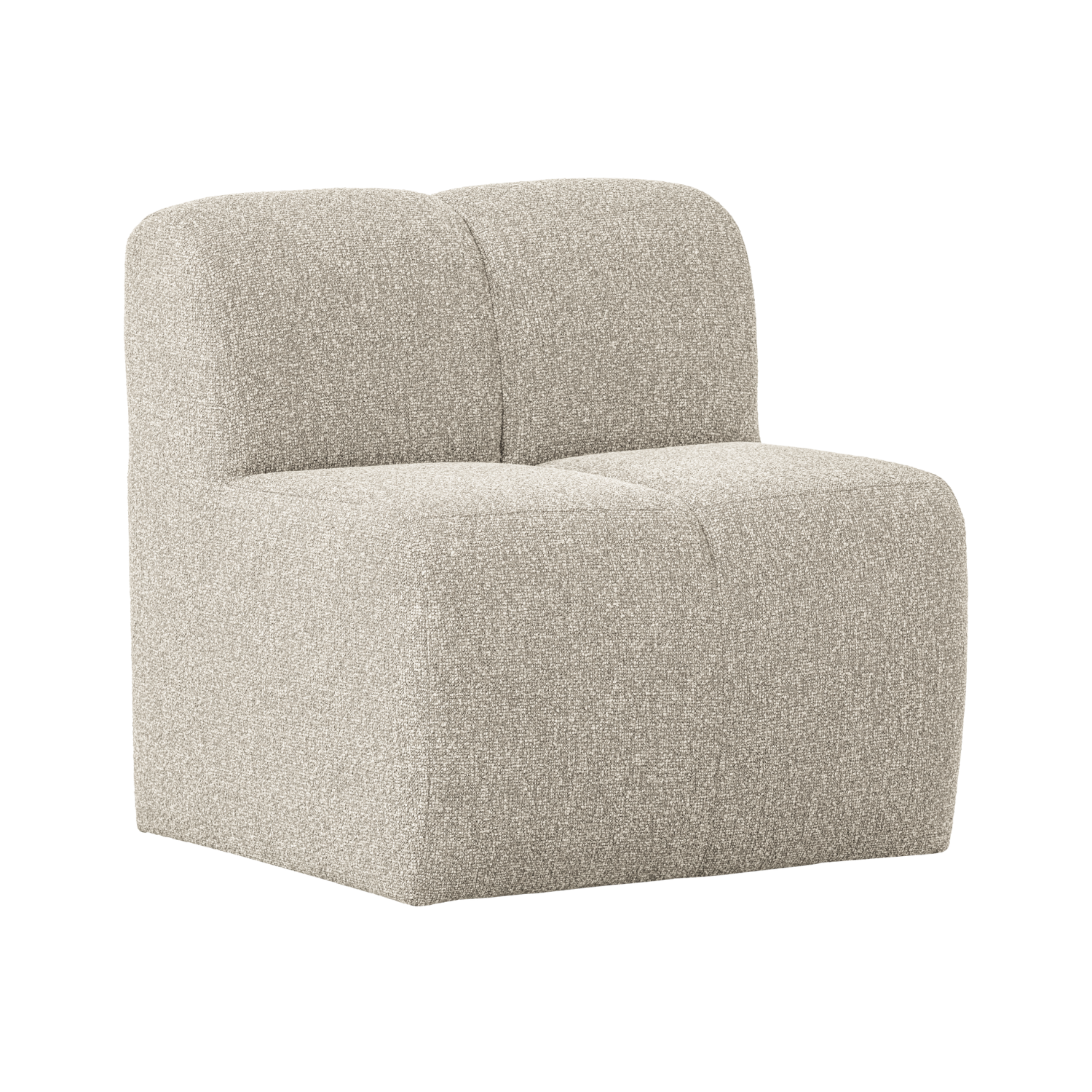 Fotel / modul MOJO BENCH béžový melír boucle