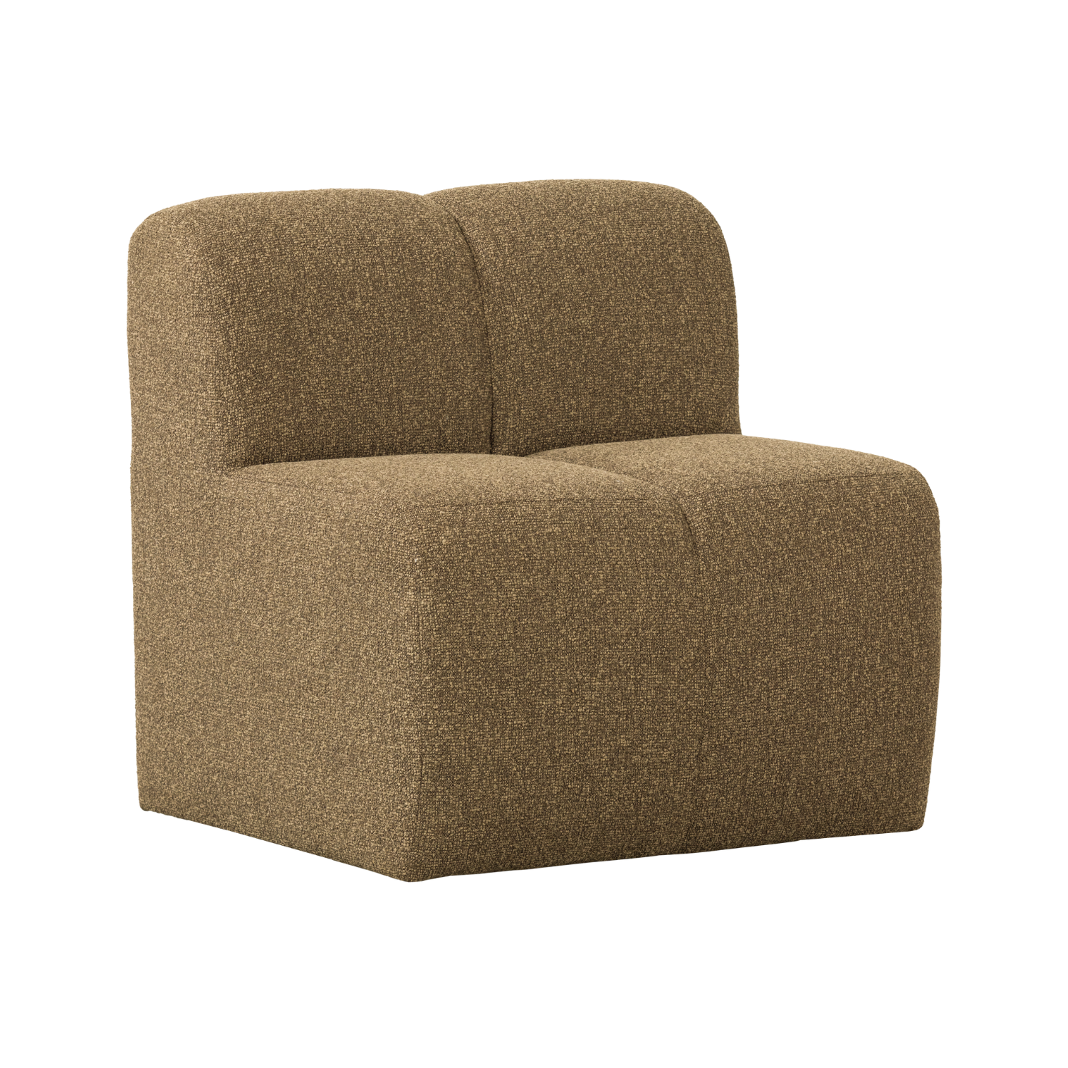 Armchair / MOJO BENCH module honey mélange boucle