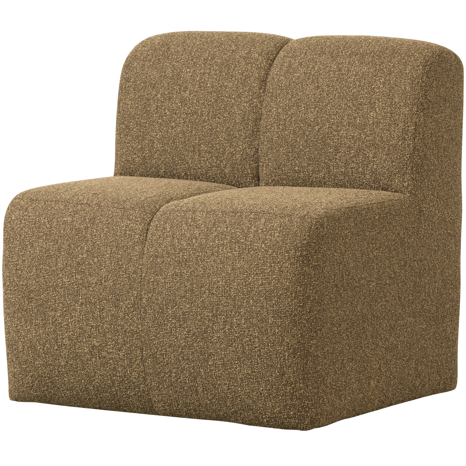 Armchair / MOJO BENCH module honey mélange boucle