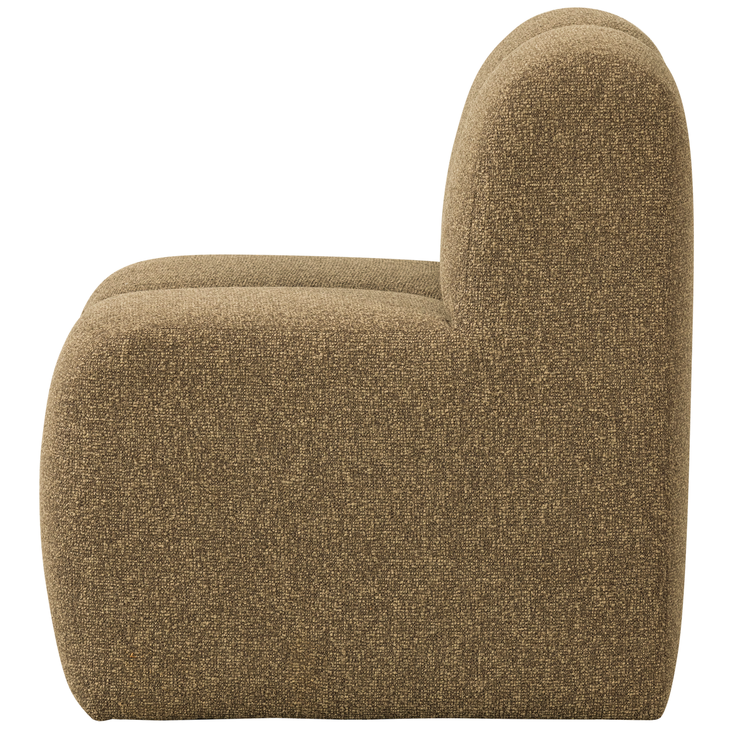 Armchair / MOJO BENCH module honey mélange boucle
