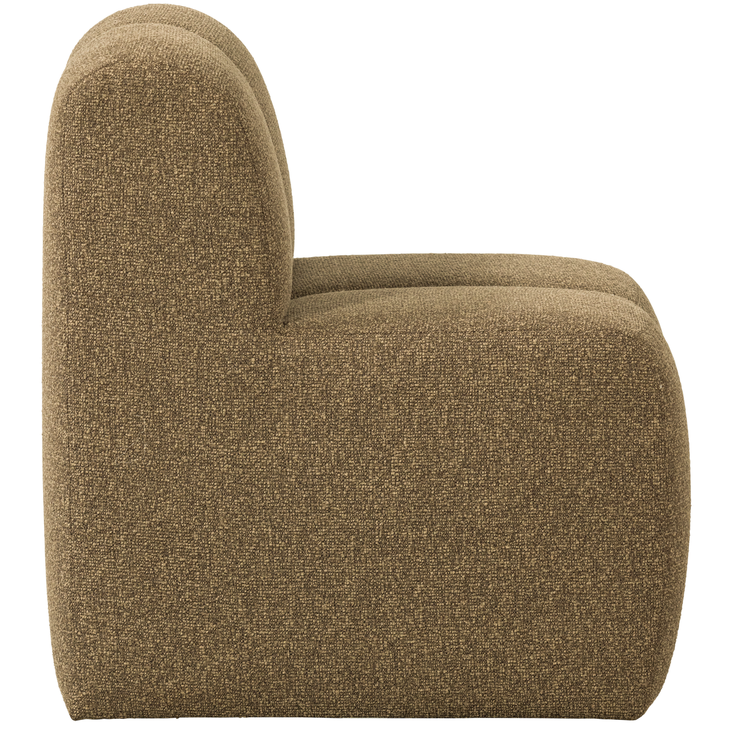 Armchair / MOJO BENCH module honey mélange boucle