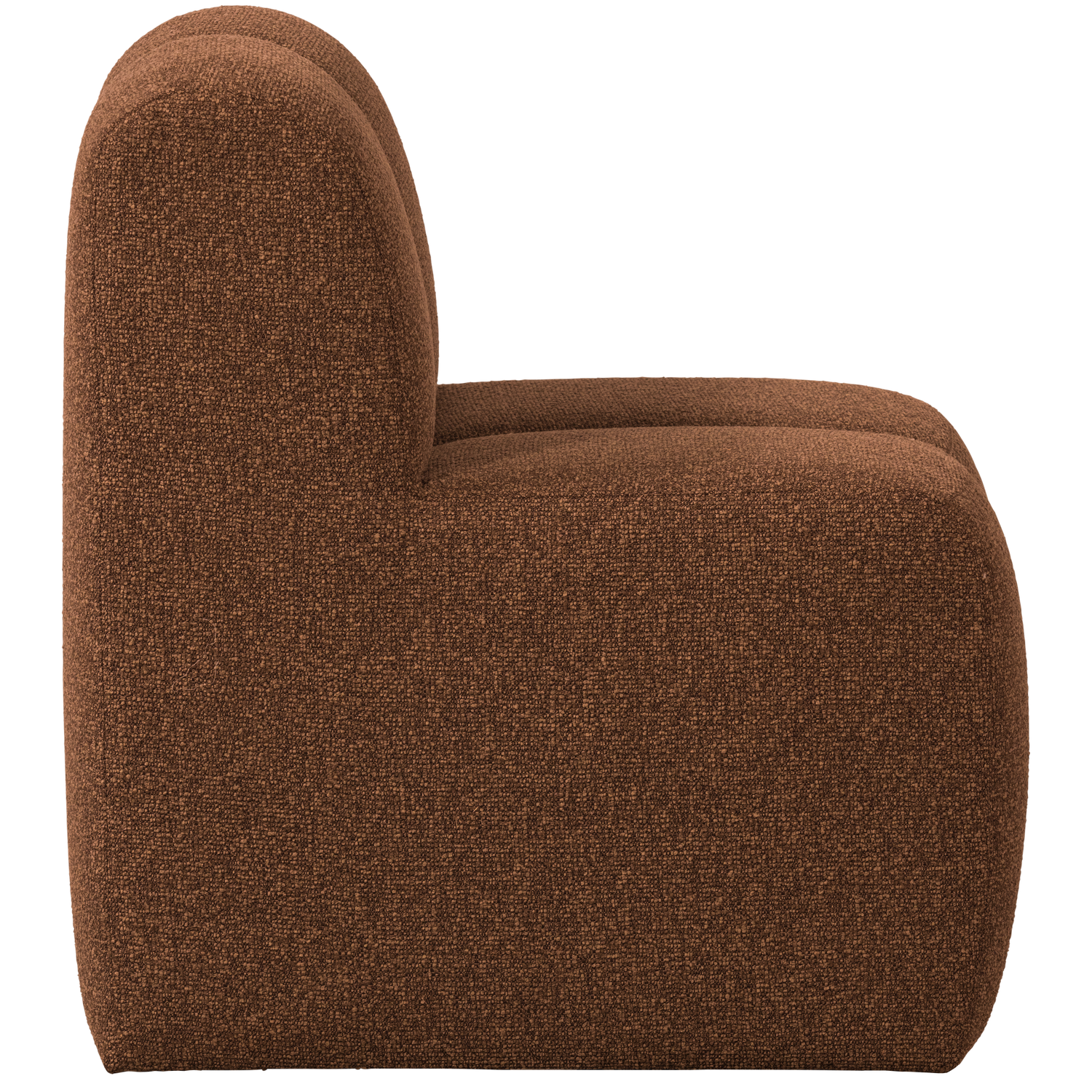 Fotel / modul MOJO BENCH hrdzavohnedý melír boucle