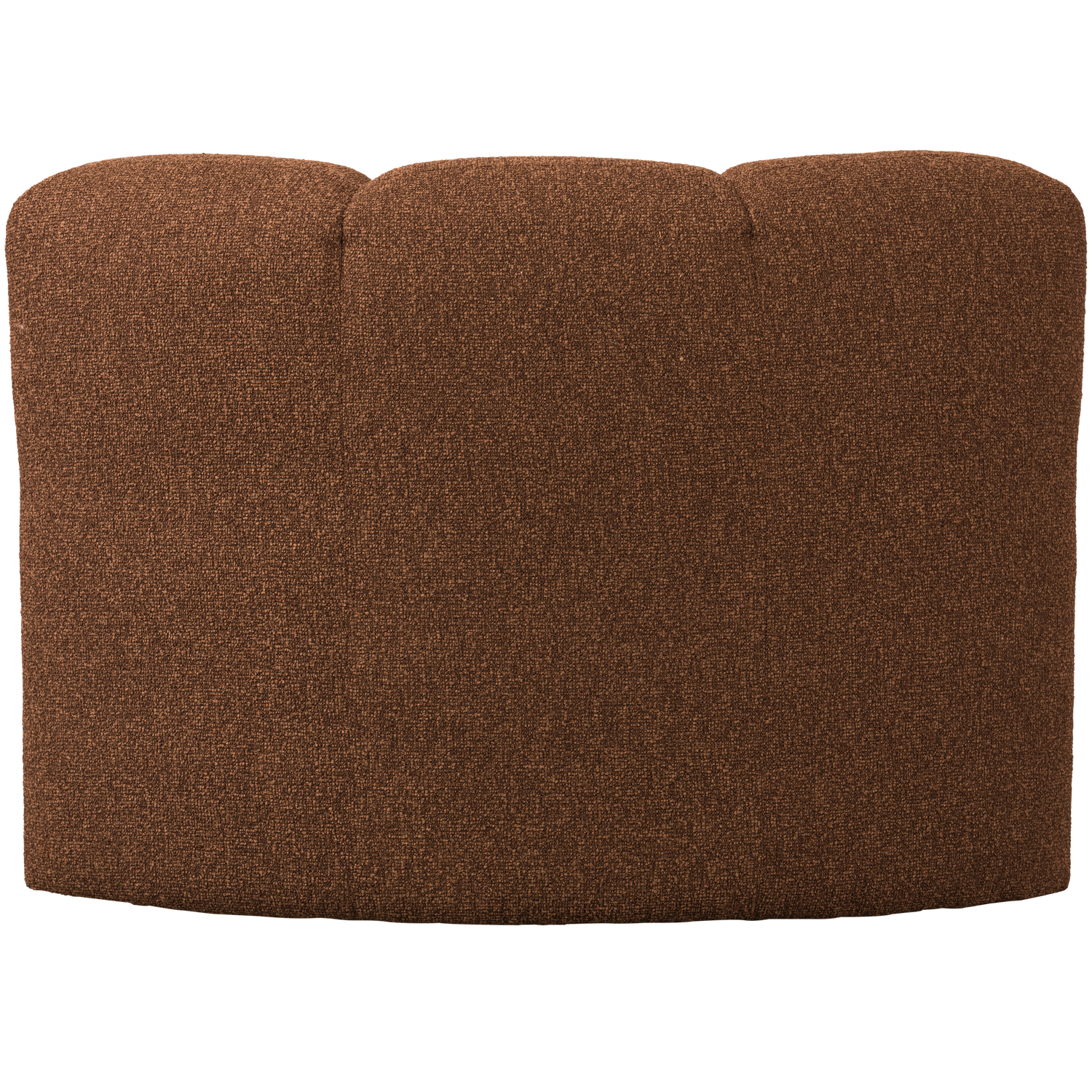 Modulárna pohovka MOJO BENCH - rohový prvok hrdzavohnedý melír boucle