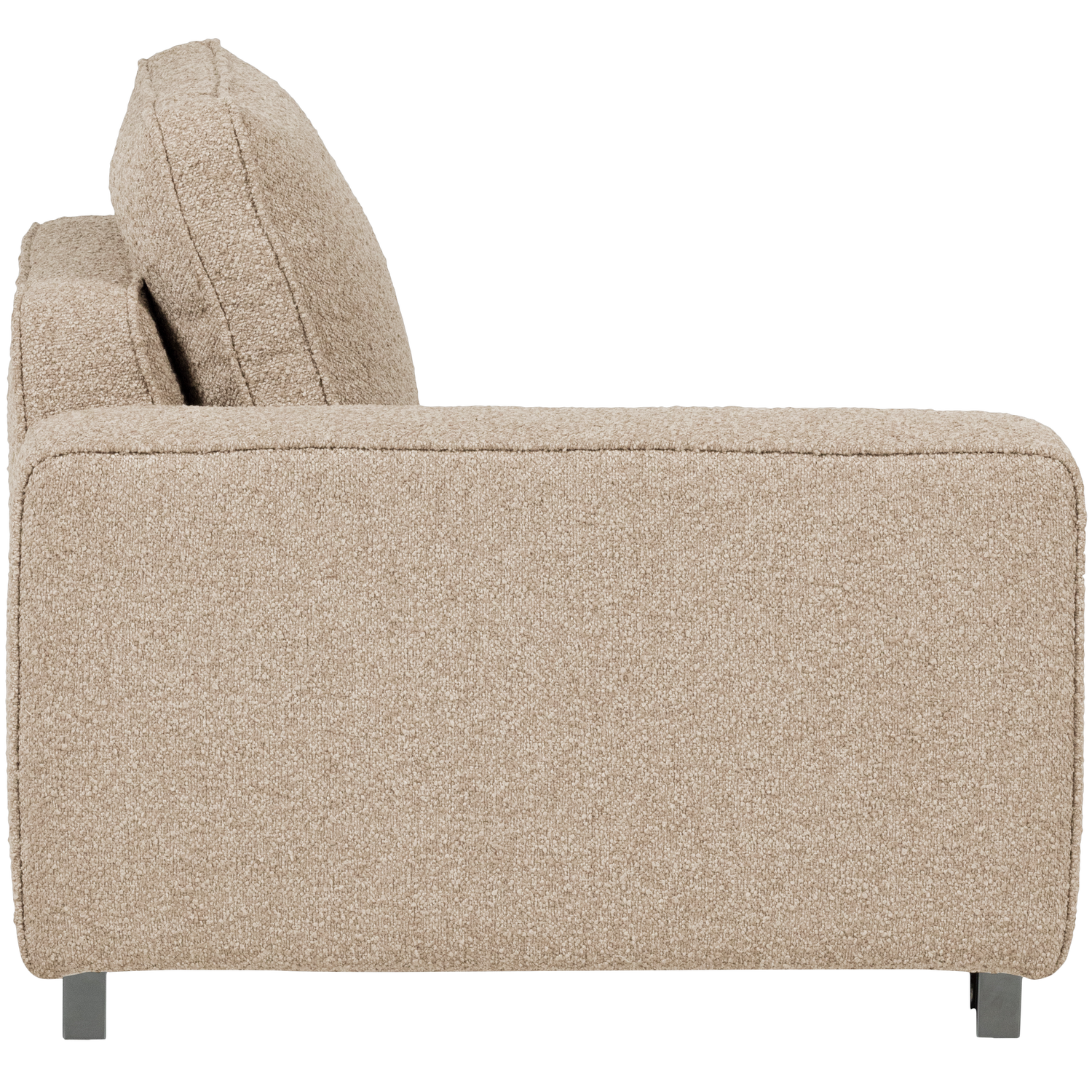 Sofa LAZY - modul koncový ľavostranný pieskový bouclé