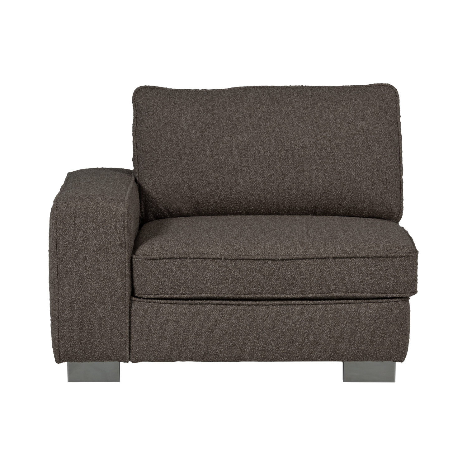 Sofa LAZY - modul koncový ľavostranný antracitový bouclé