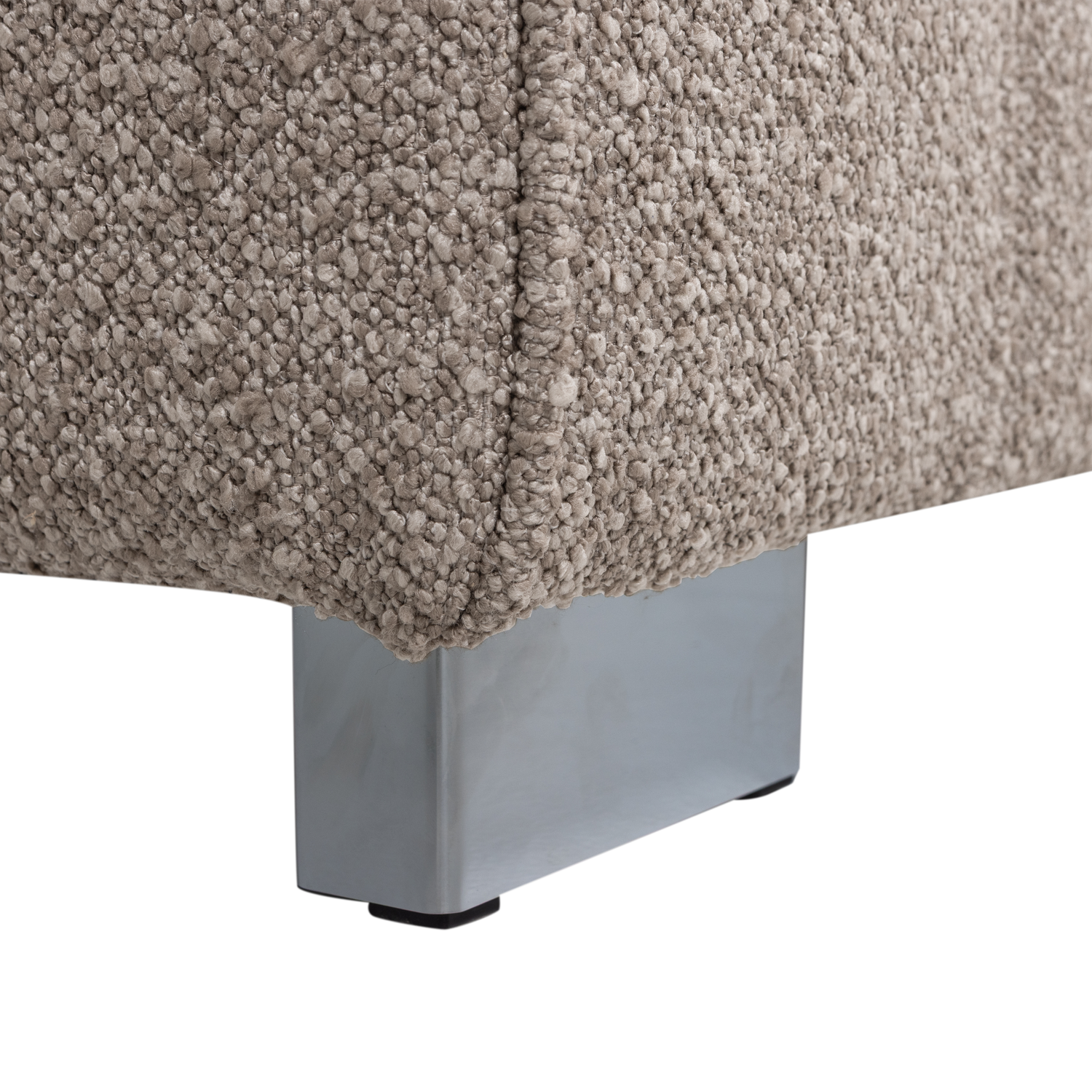 Sofa LAZY - right-side end module beige bouclé