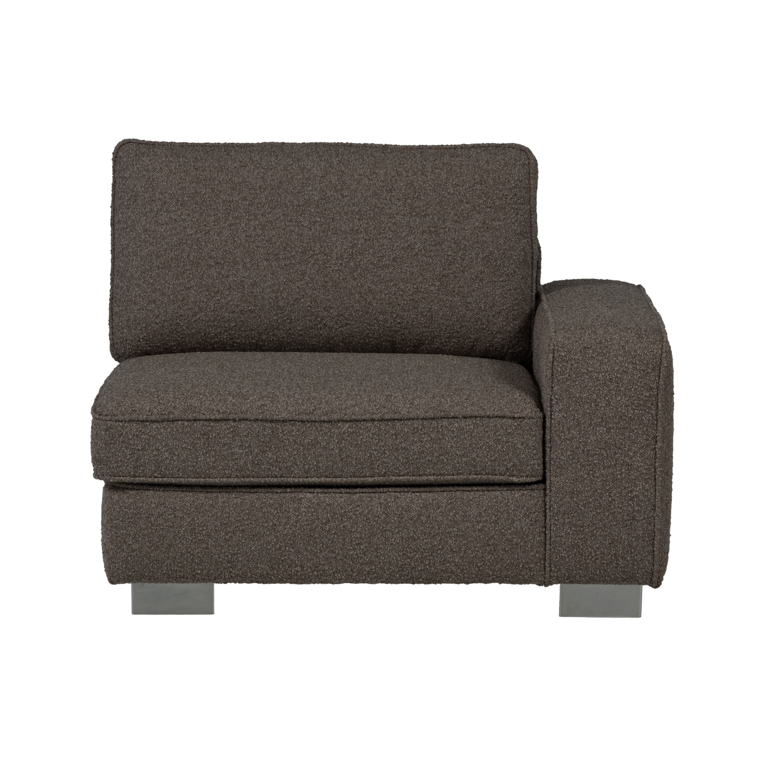 Sofa LAZY - pravý koncový modul antracitový bouclé
