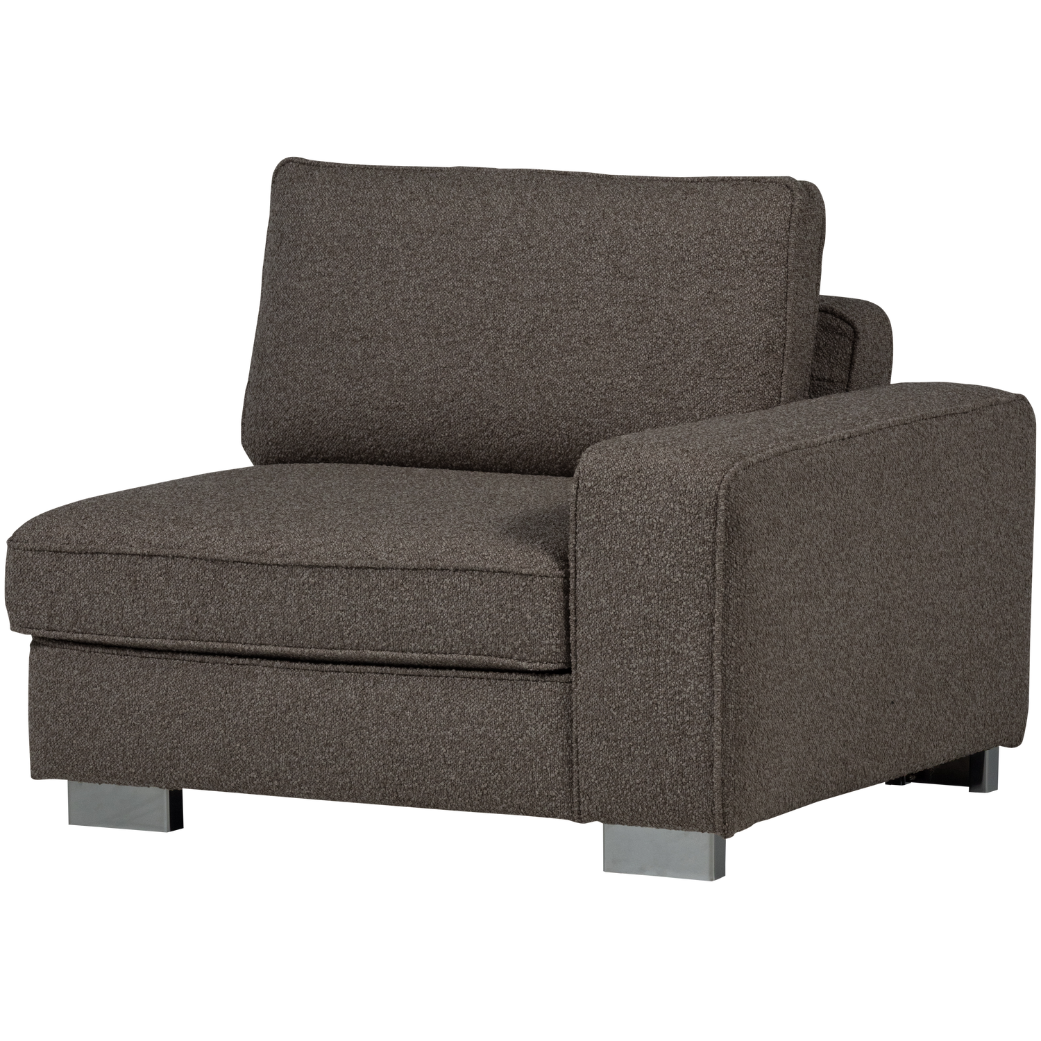 Sofa LAZY - pravý koncový modul antracitový bouclé