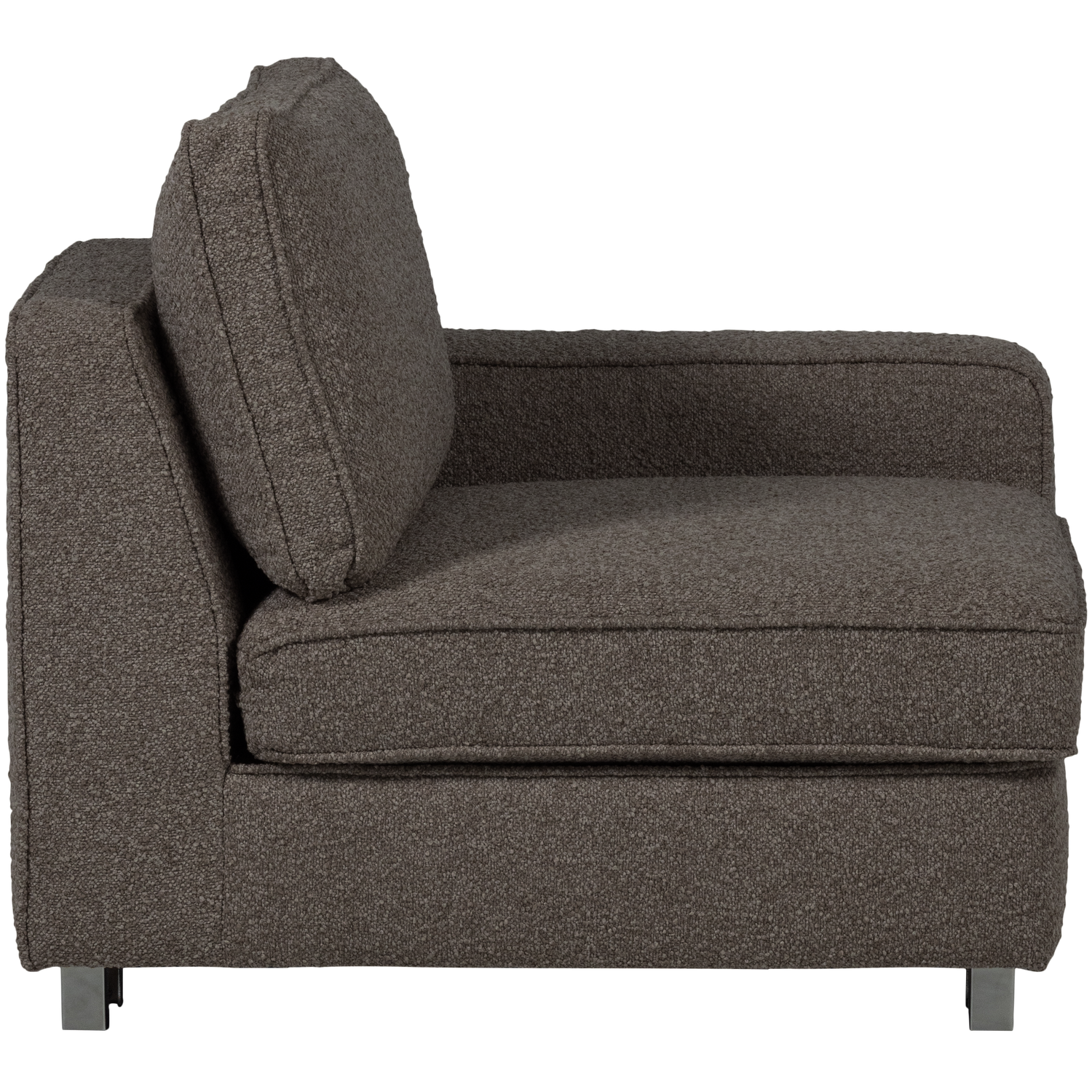 Sofa LAZY - pravý koncový modul antracitový bouclé