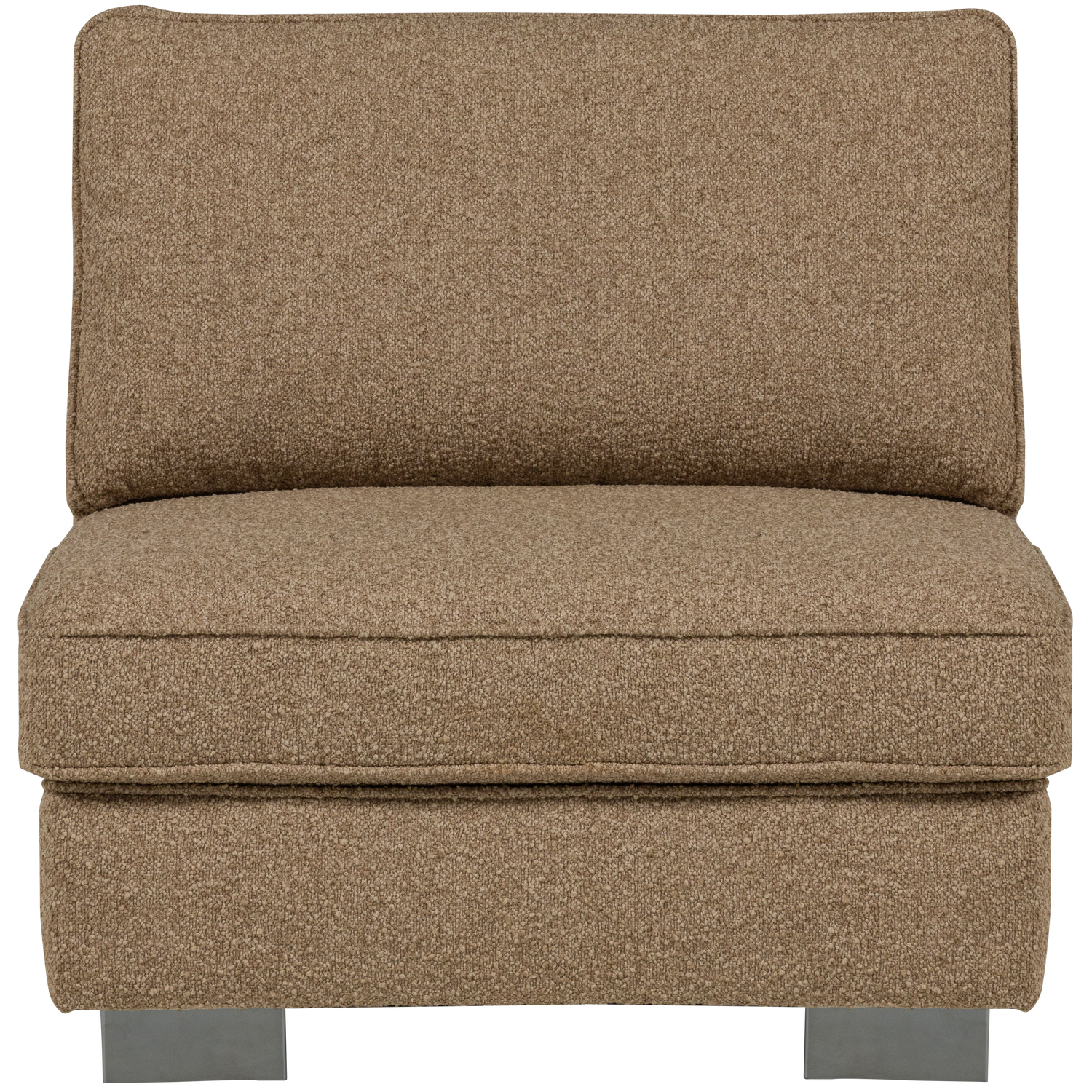 Fotel / modul LAZY hnedý bouclé