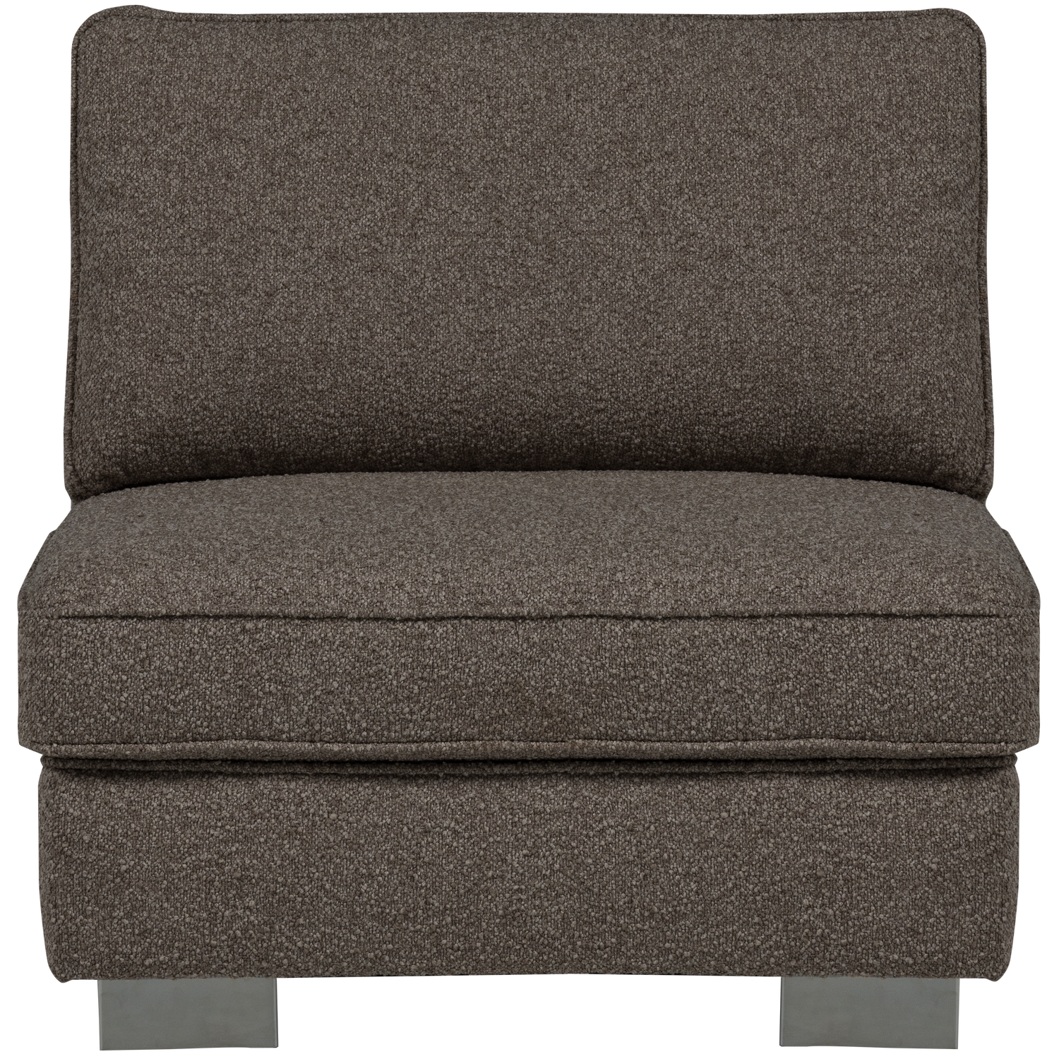 Fotel / modul LAZY antracitový bouclé