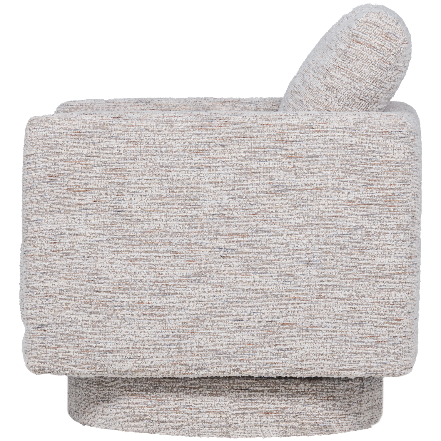 OSKA Beige Melange Swivel Armchair