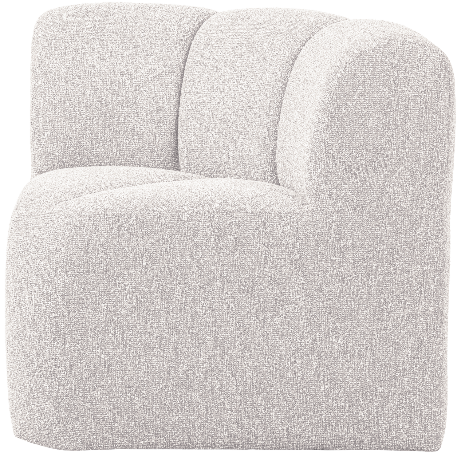MOJO BENCH Modular Sofa - Ecru Mélange Boucle Corner Element