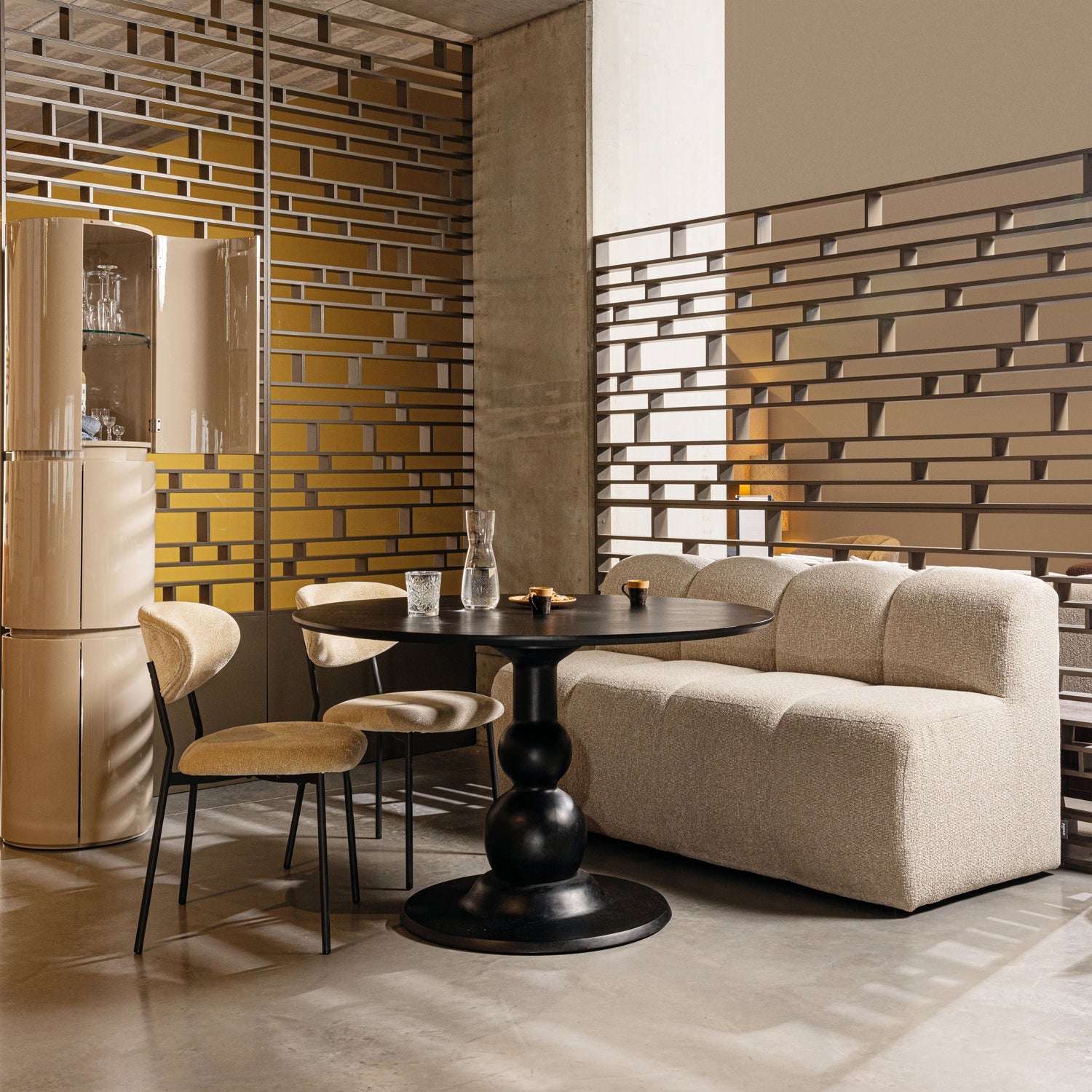 Stolička KJELD béžový šenil