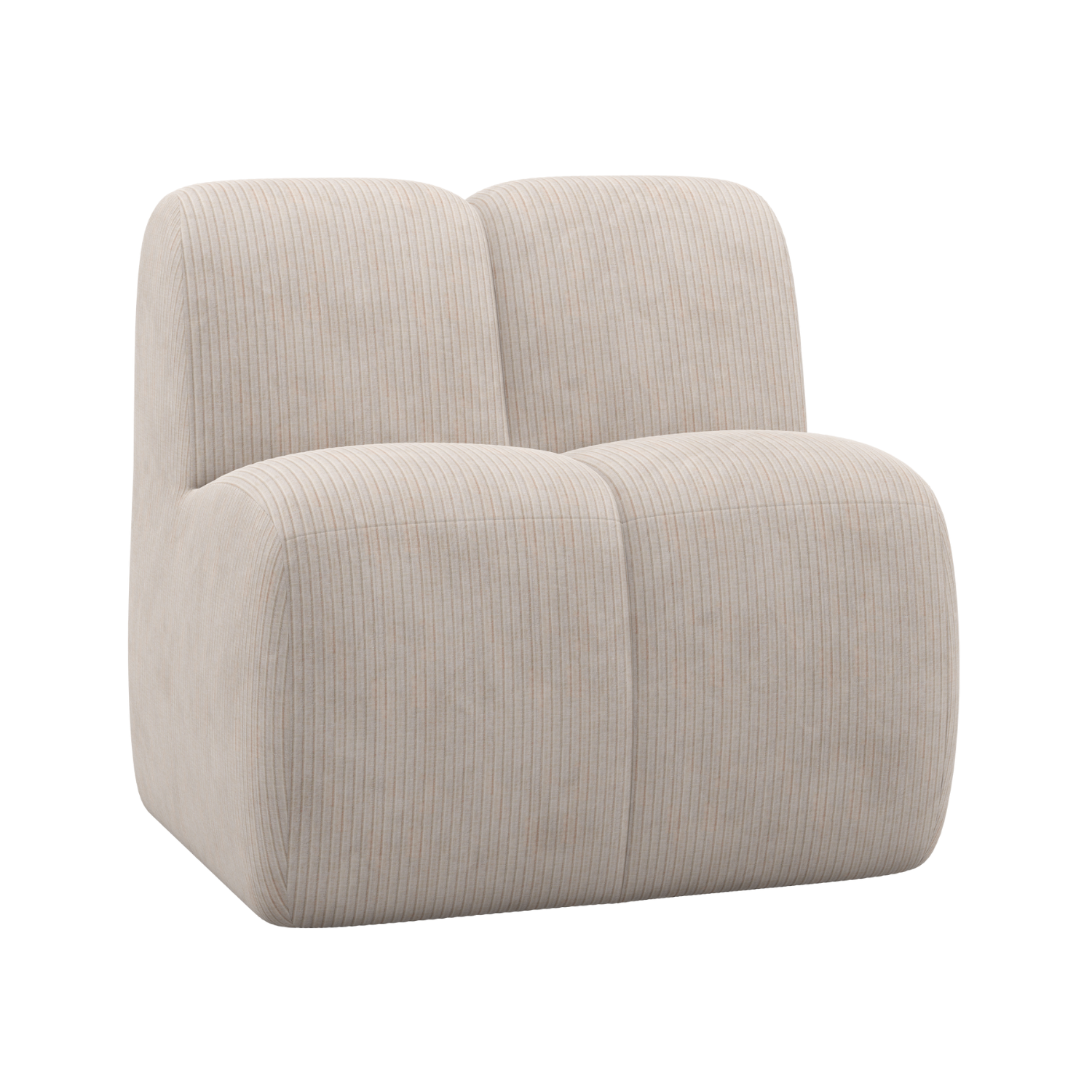 Fotel / modul MOJO BENCH ecru zamat
