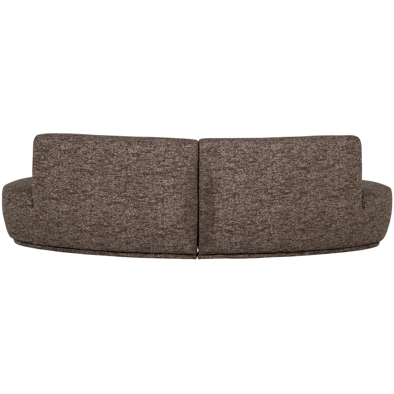 BATAVIER Brown Mélange Semi-Circular Sofa for 4 People