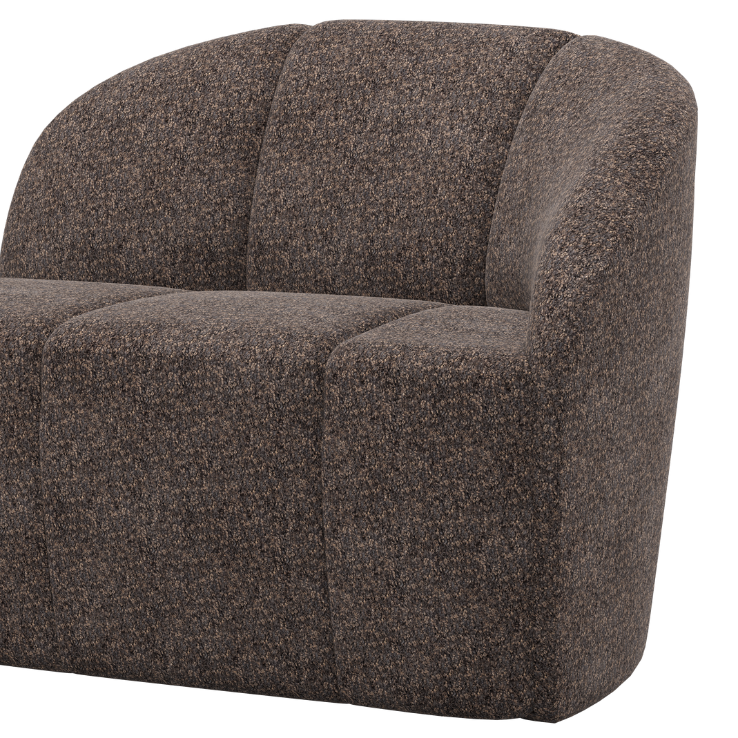 Sofa pravostranná 2-osobová MOJO hnedý baranček
