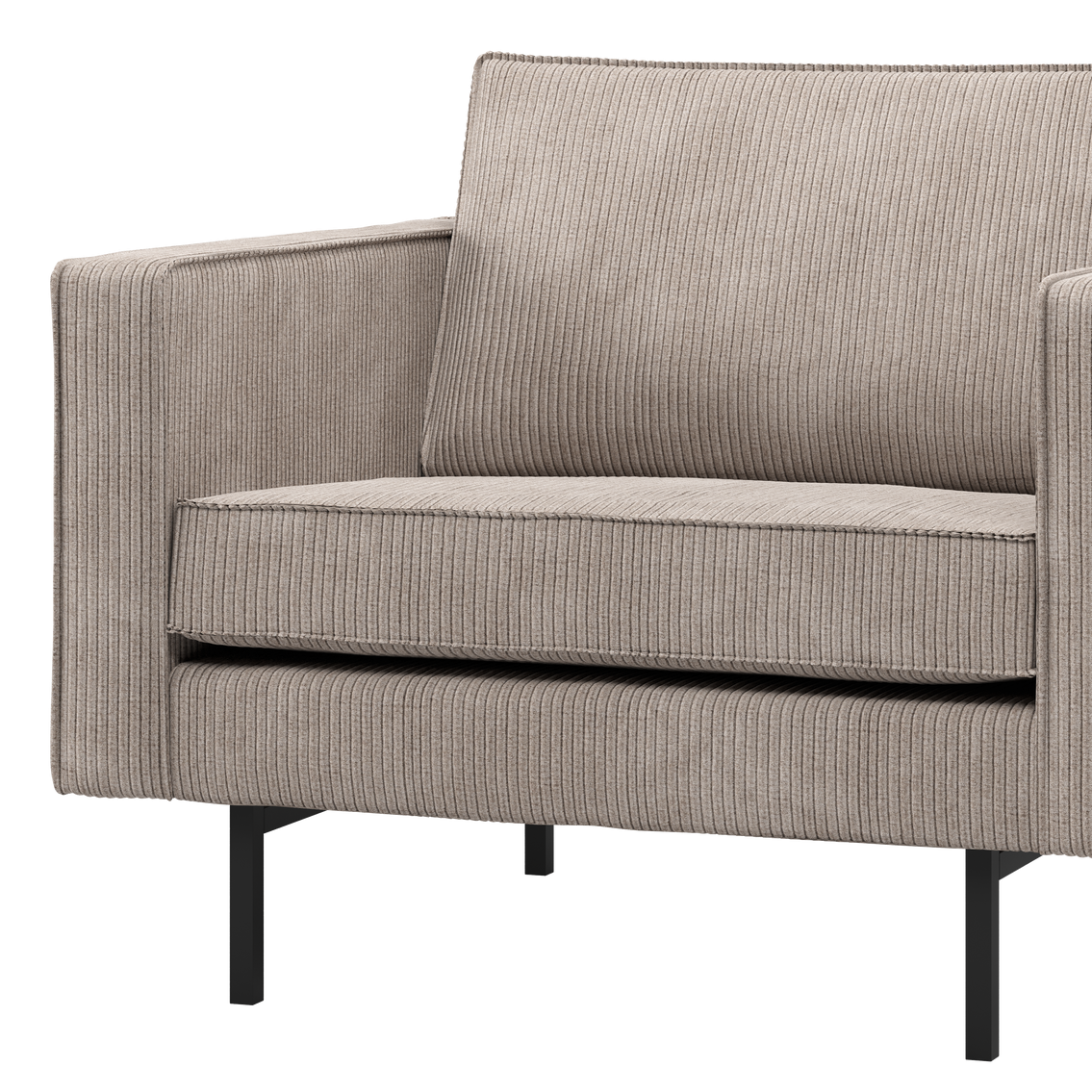 RODEO Armchair in Sand Corduroy