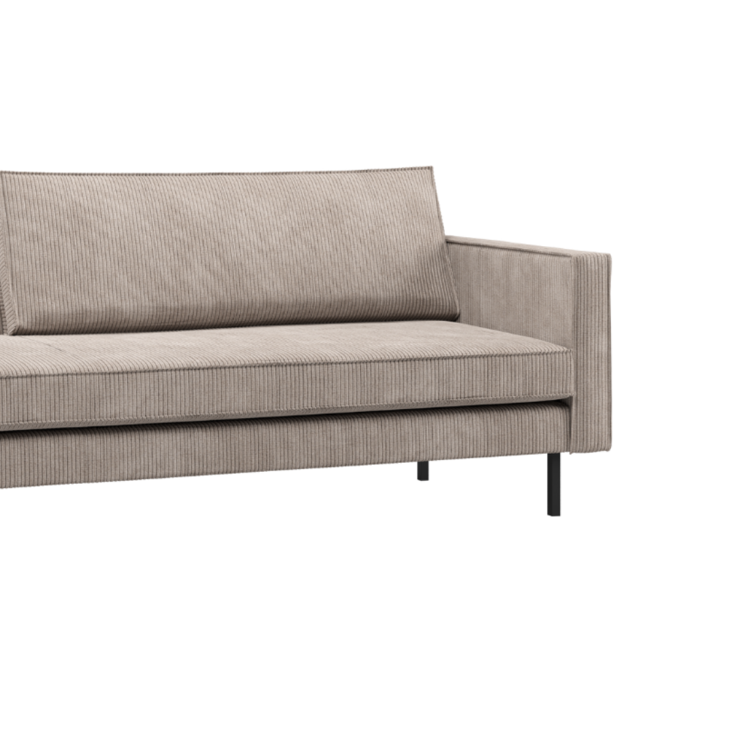 Pravostranný szezlong RODEO pieskový zamat