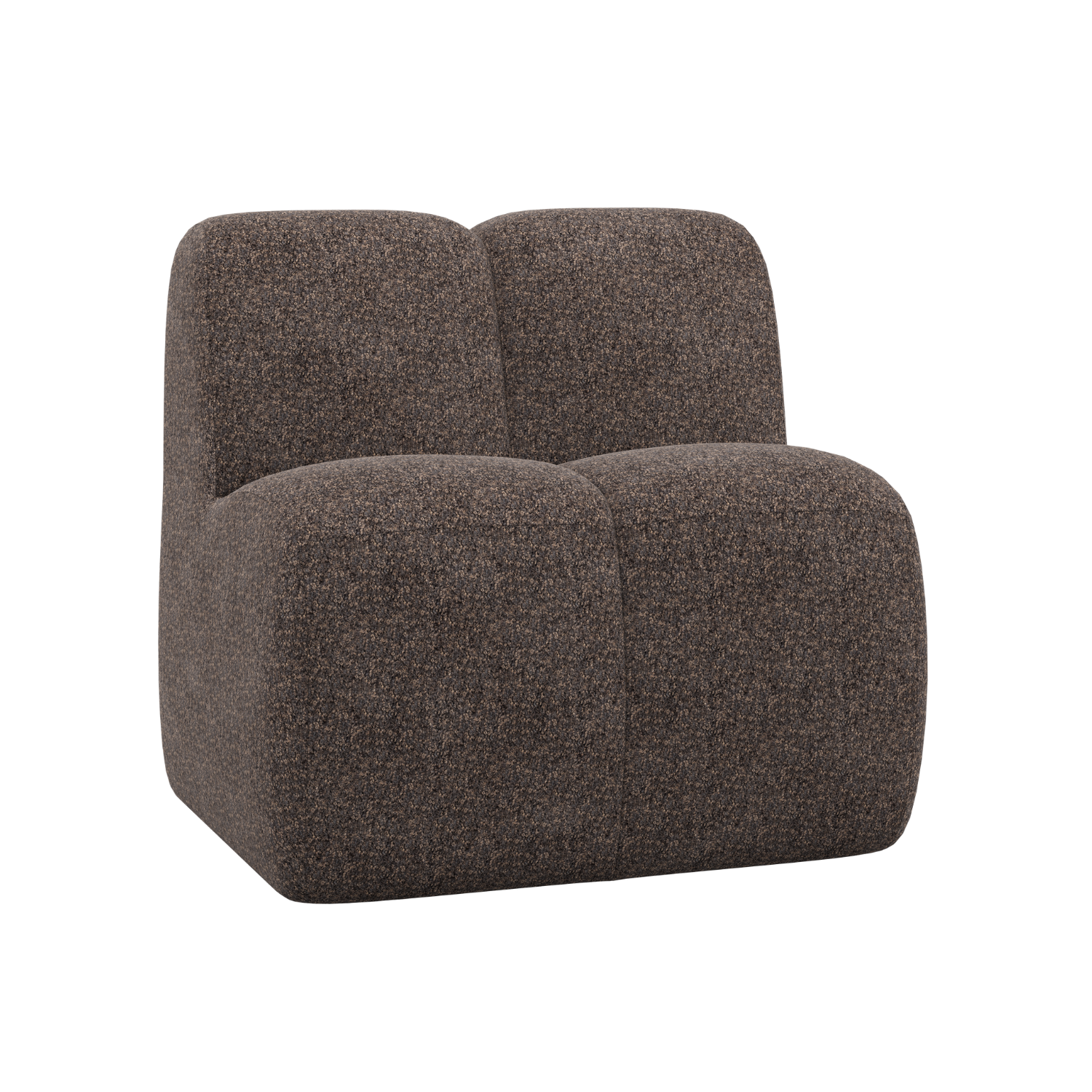 Fotel / modul MOJO BENCH hnedý baranček