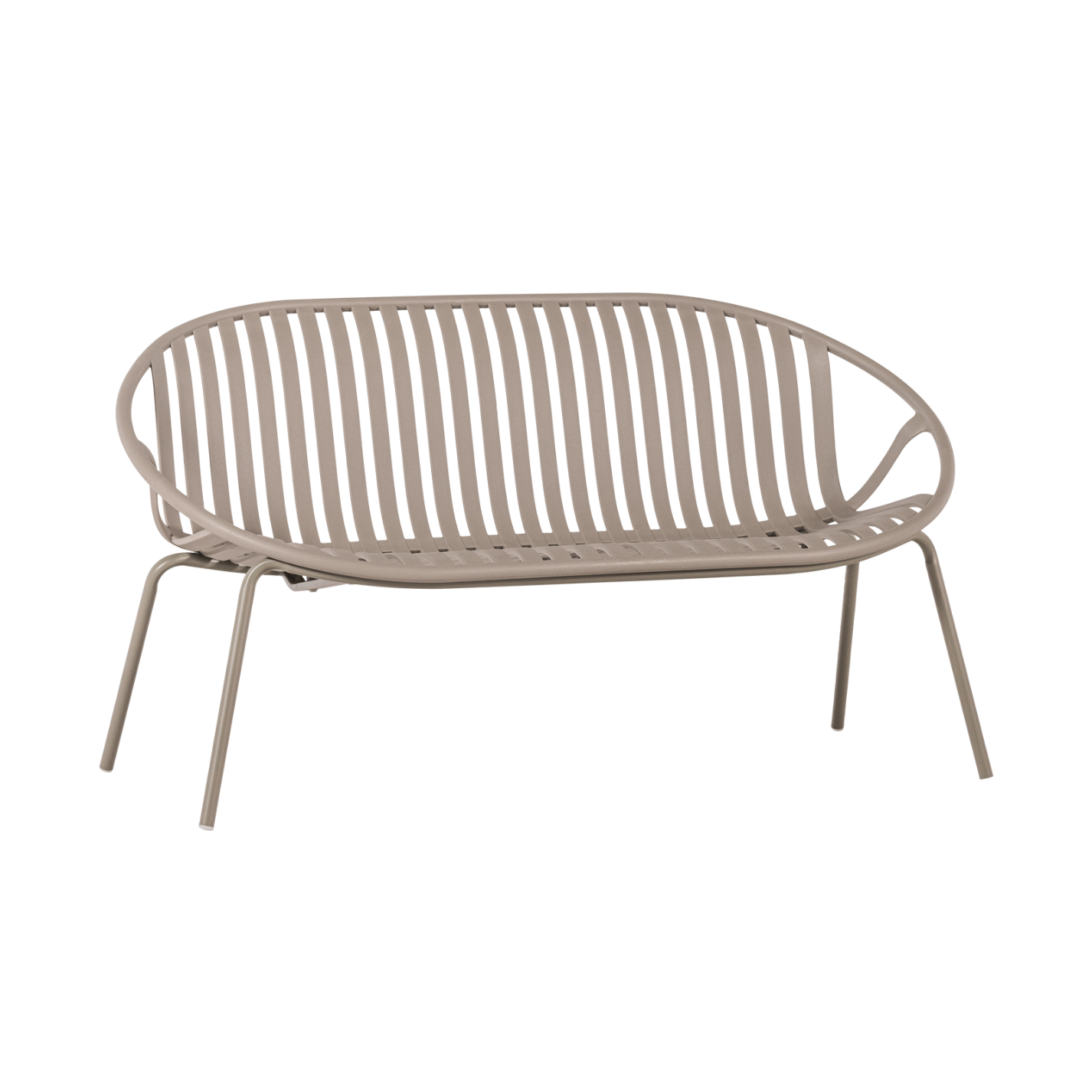 BRUCE Beige 2-Seater Garden Sofa