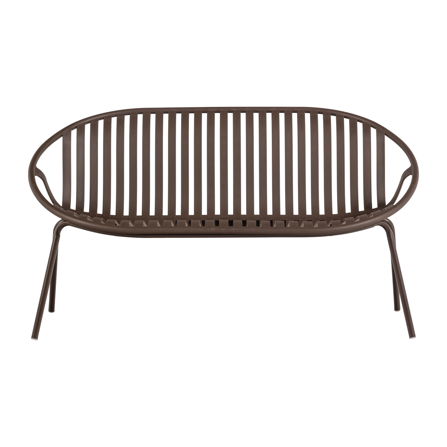 BRUCE Brown 2-Seater Garden Sofa