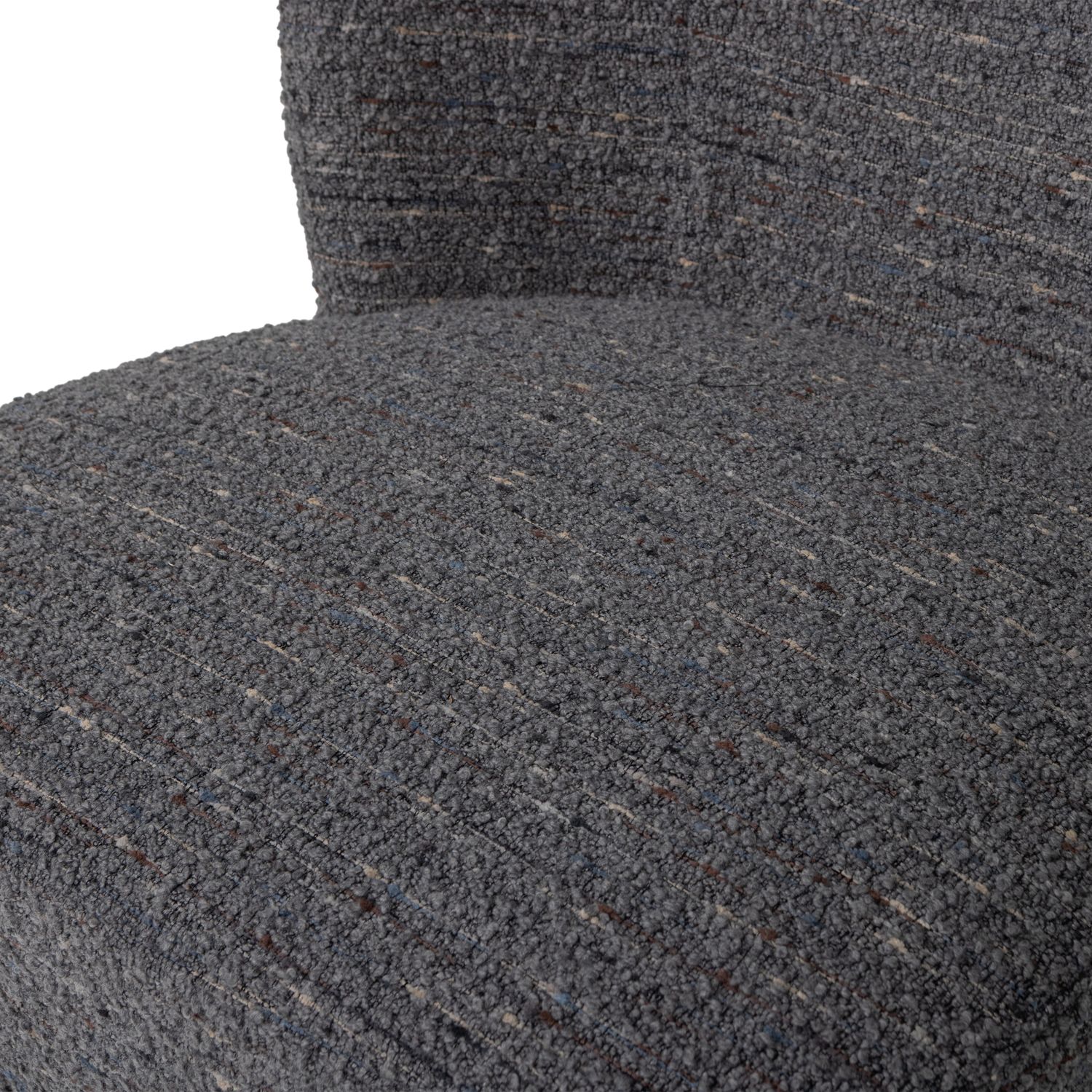 Swivel Armchair ATTY Dark Gray Mélange