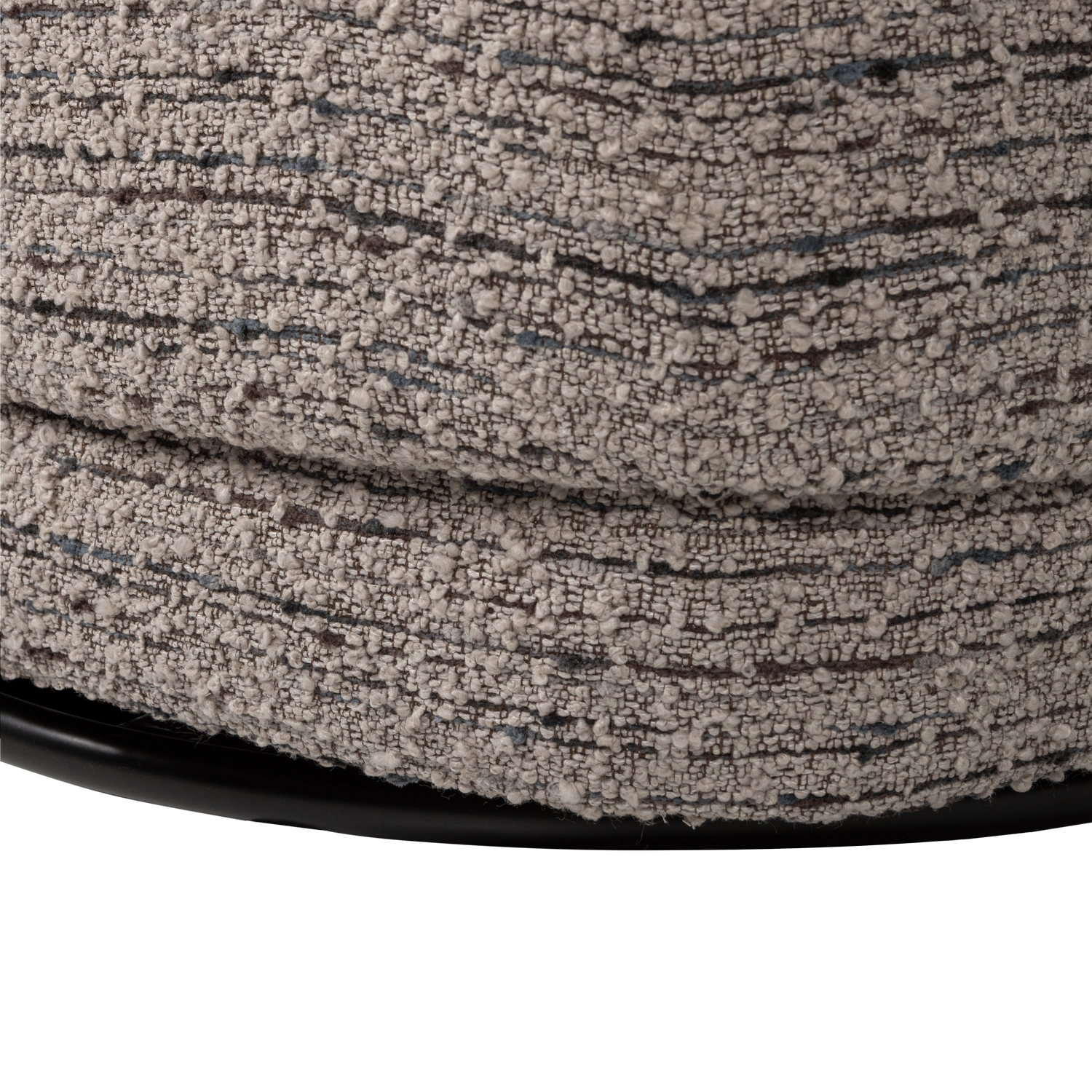 ATTY swivel armchair in dark beige mélange