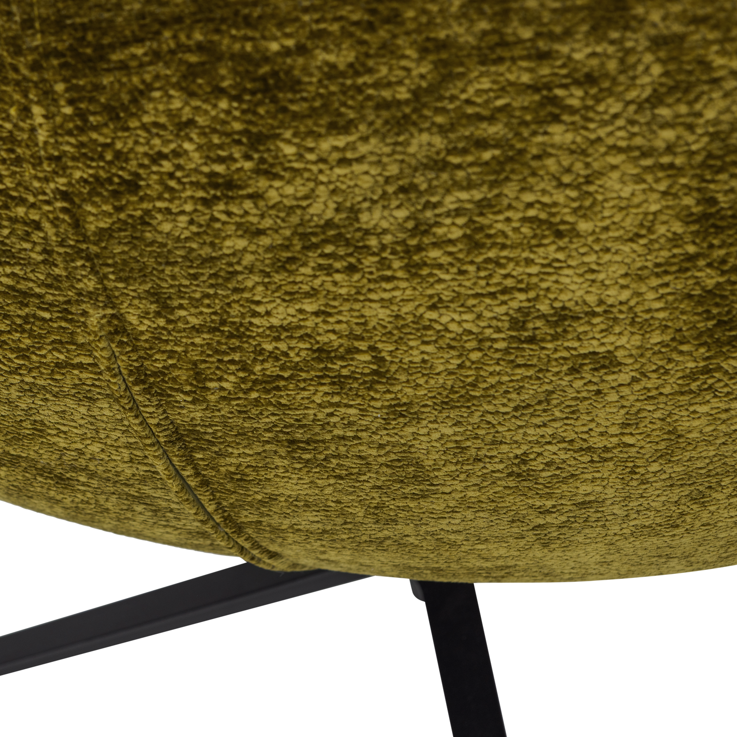 Otočný fotel MAUDI olivový šenil