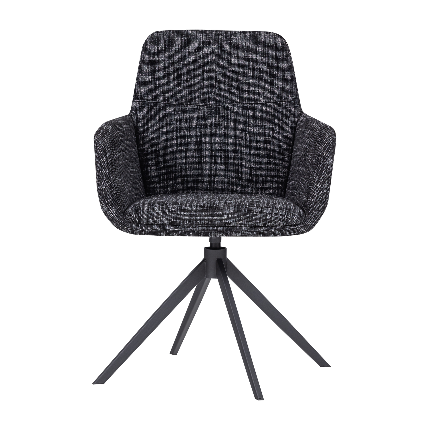 GRANT swivel chair black mélange