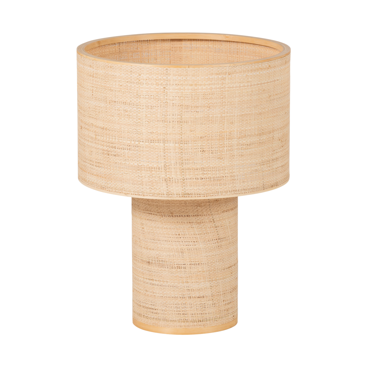 Stolná lampa SYRO rafia