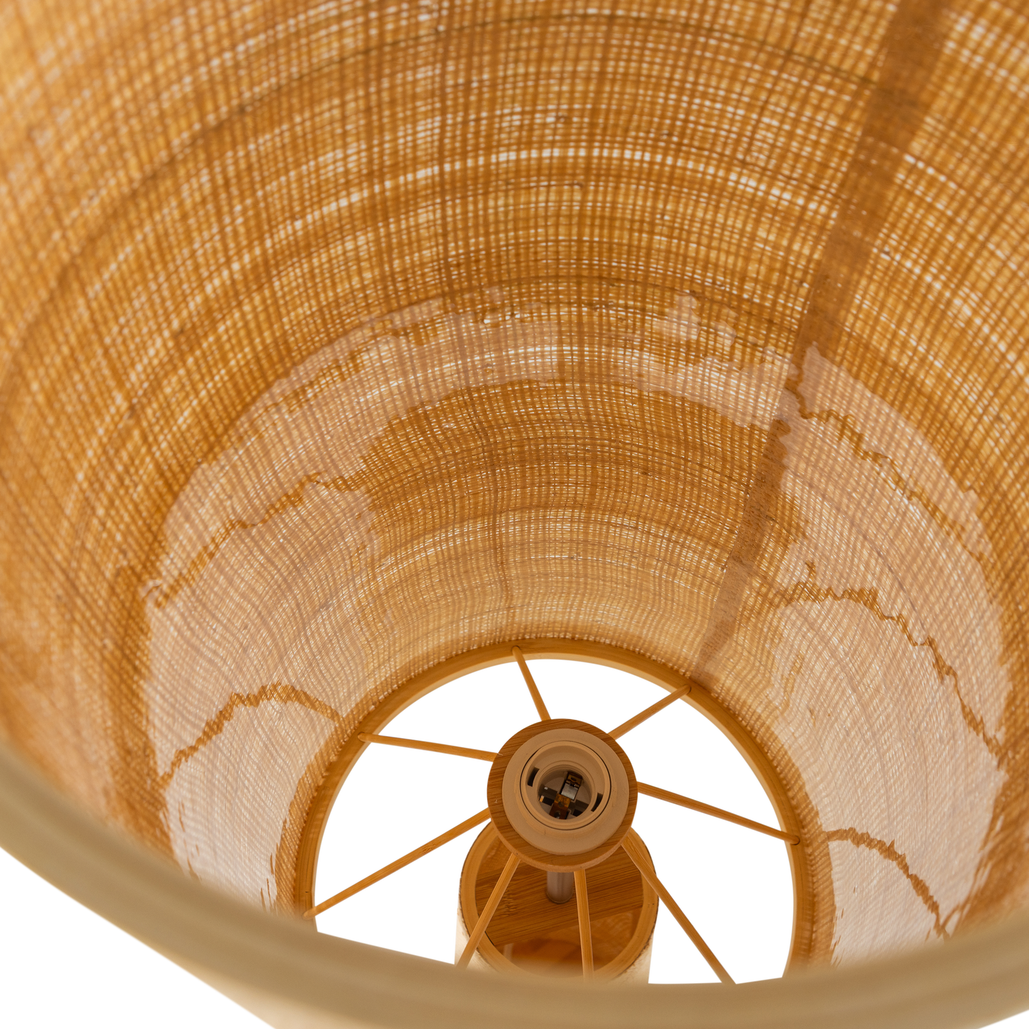 Podlahová lampa SYRO rafia