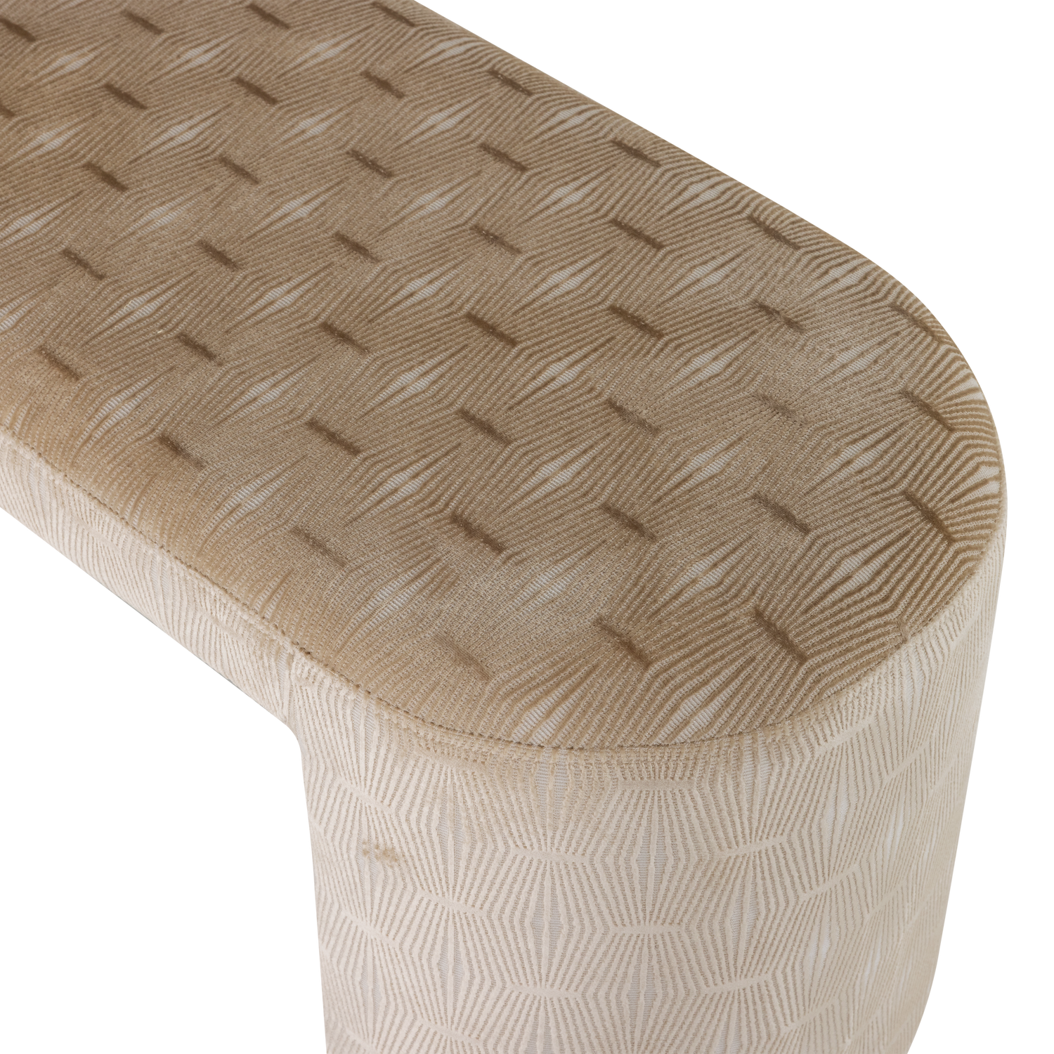 Lavička JACOB béžová s pruhmi