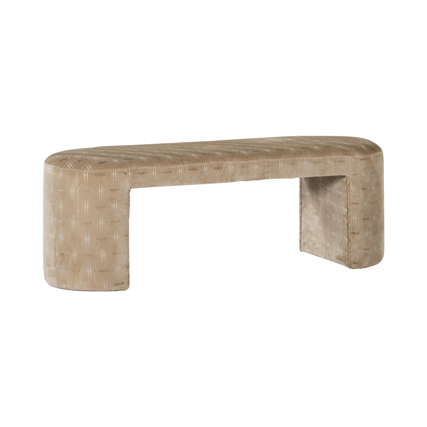 Lavička JACOB béžová s pruhmi