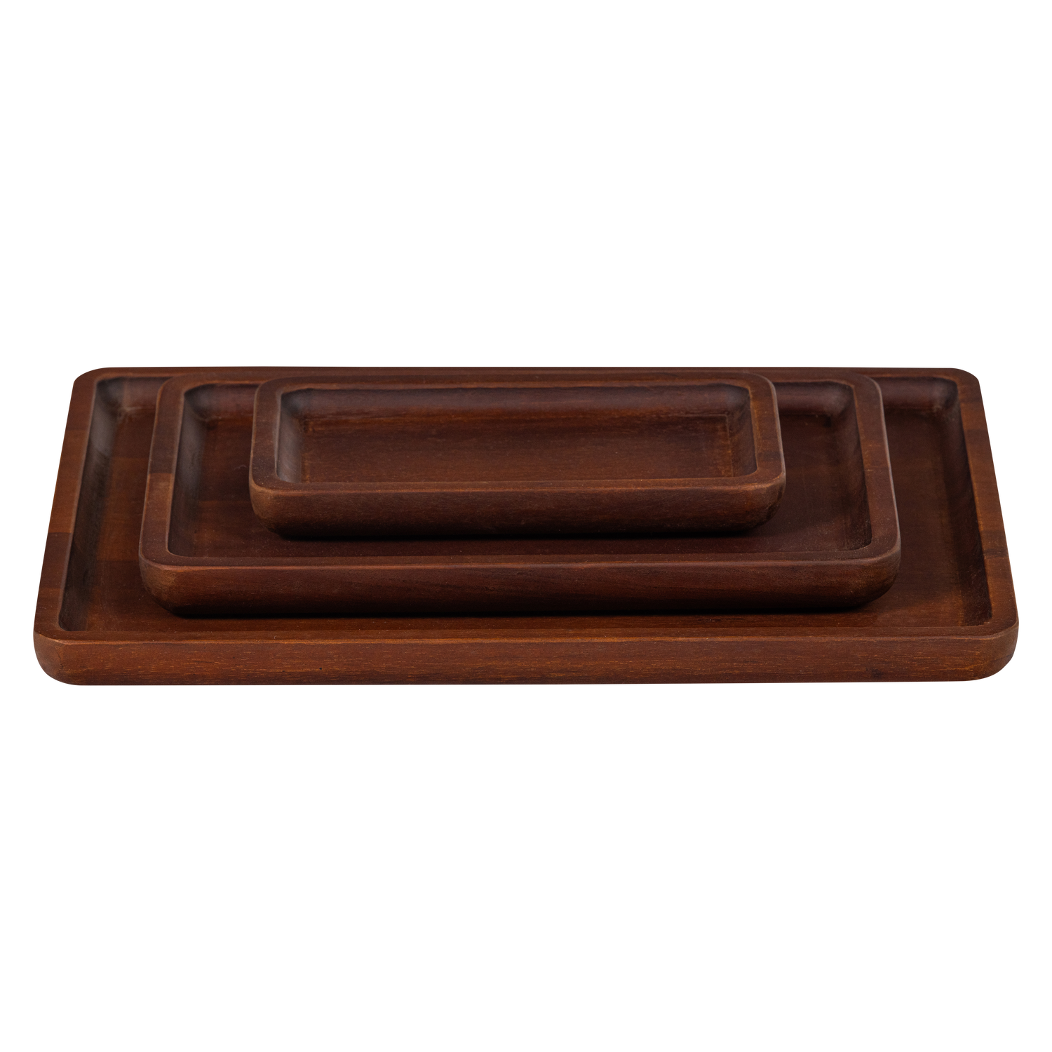 TRAYLA Mango Wood Tray Set