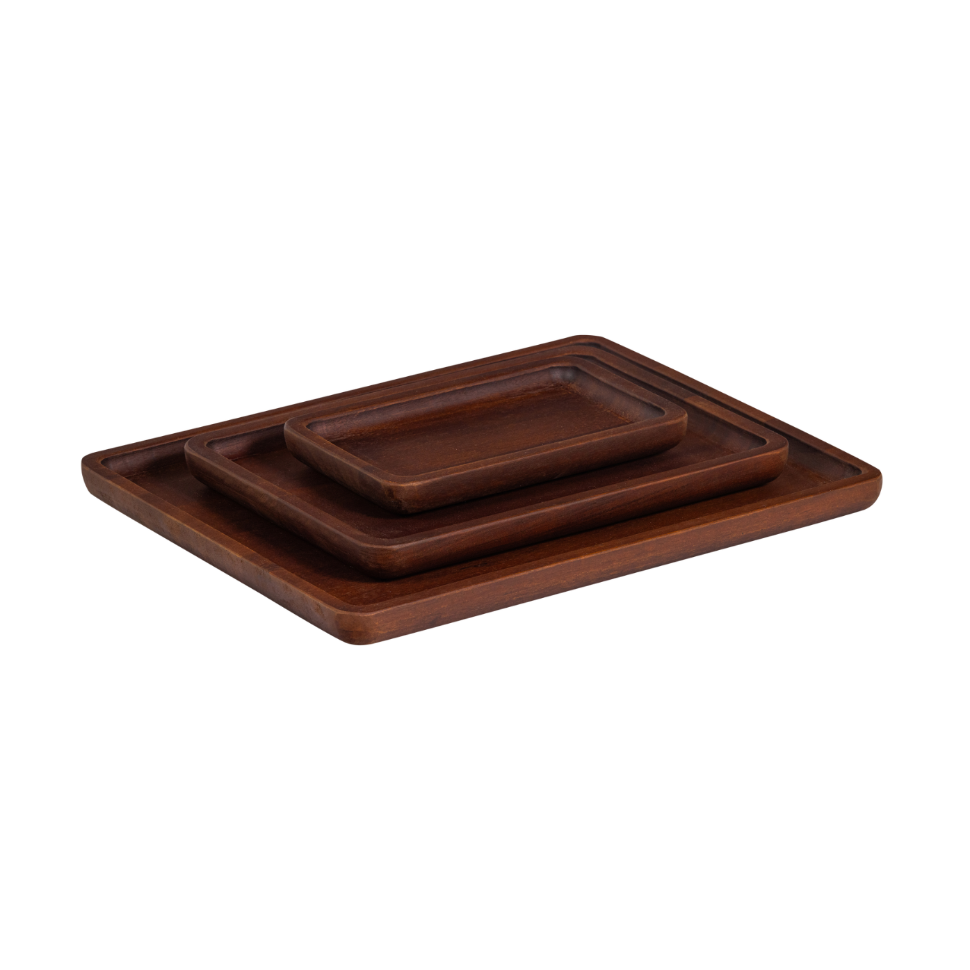 TRAYLA Mango Wood Tray Set