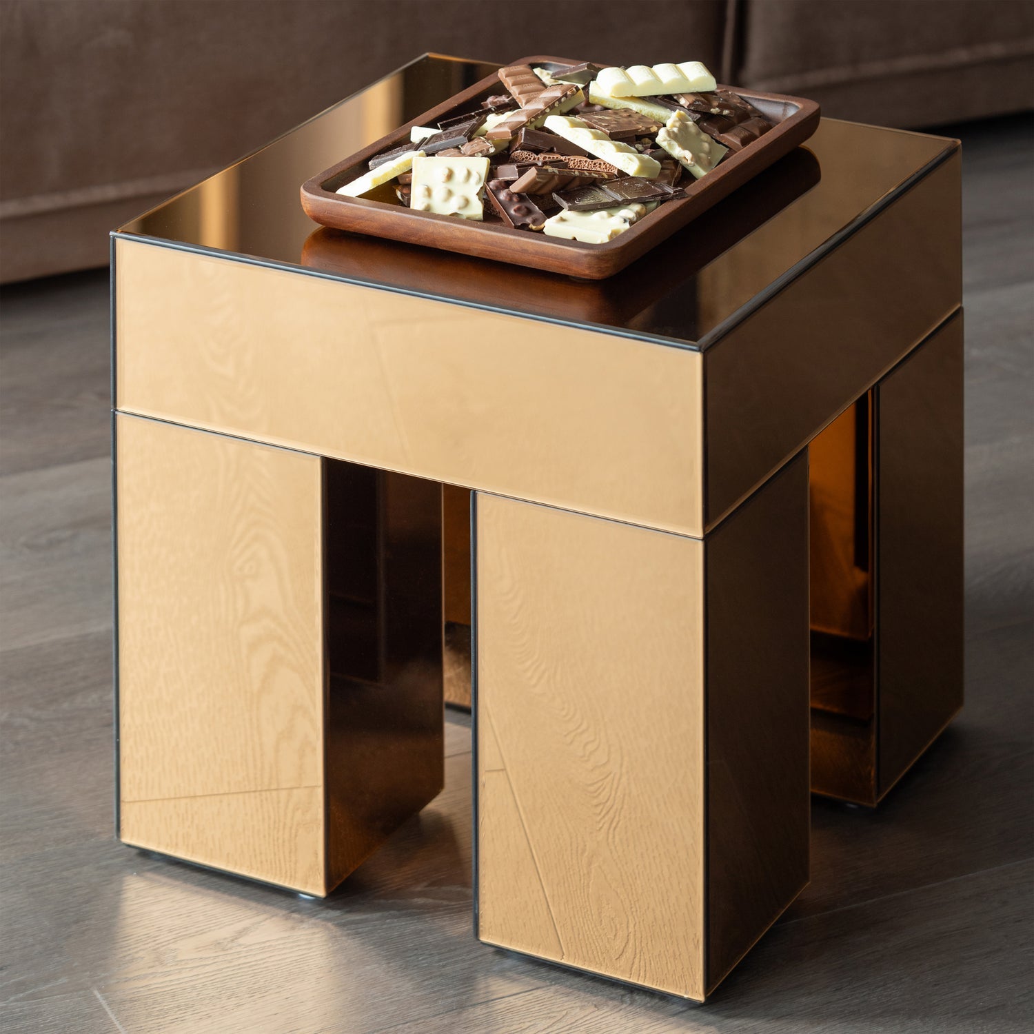 TRAYLA Mango Wood Tray Set