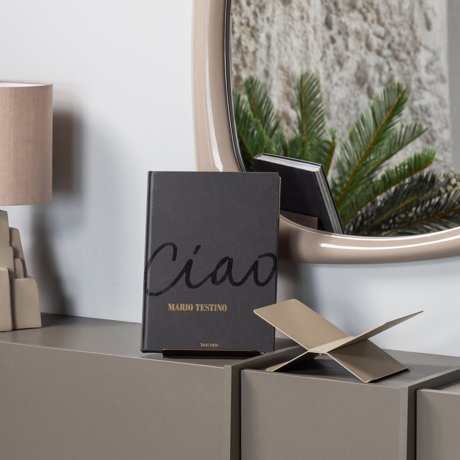 Vertical Book Stand BROOK brown