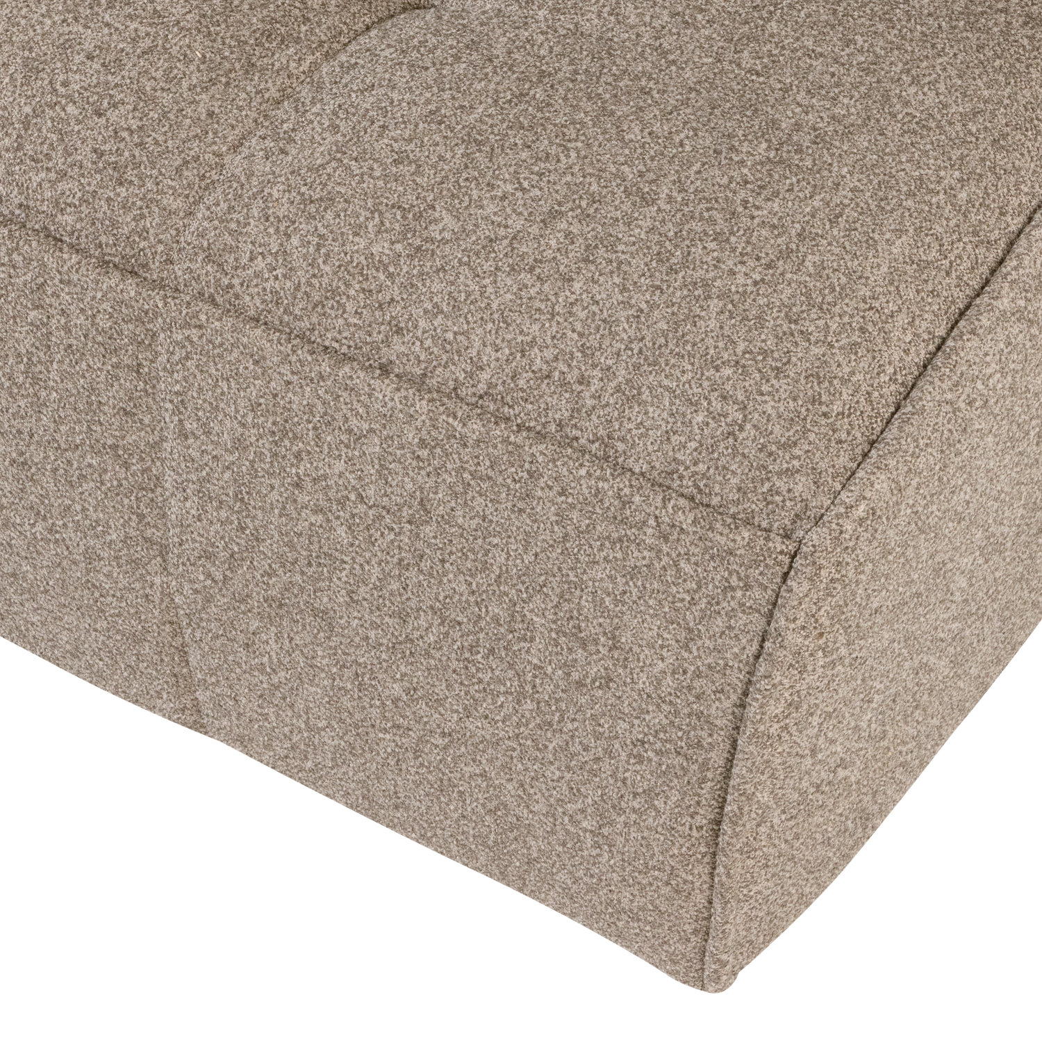 Sofa CLUSTER - modul 3-osobový béžový bouclé