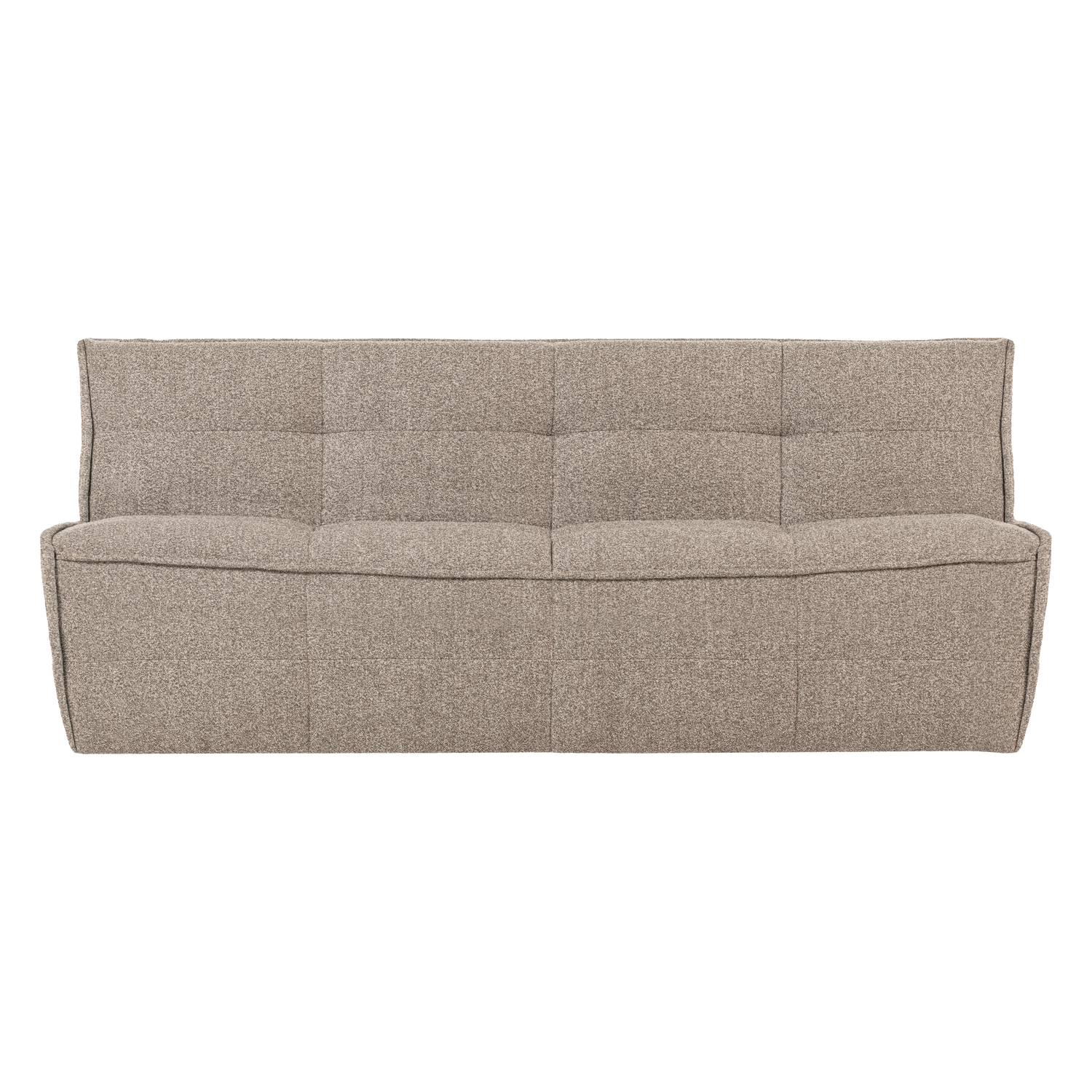 Sofa CLUSTER - modul 3-osobový béžový bouclé