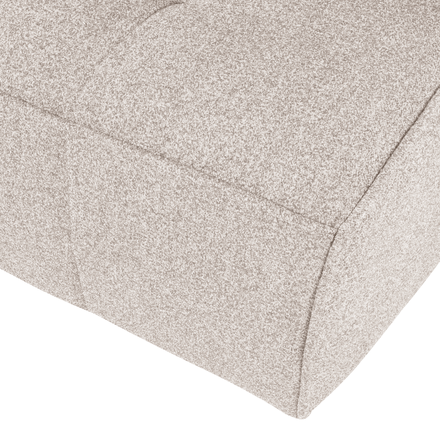Sofa CLUSTER - modul 3-osobový pieskový bouclé