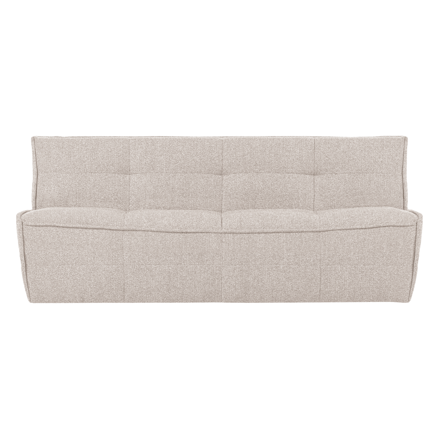 Sofa CLUSTER - modul 3-osobový pieskový bouclé