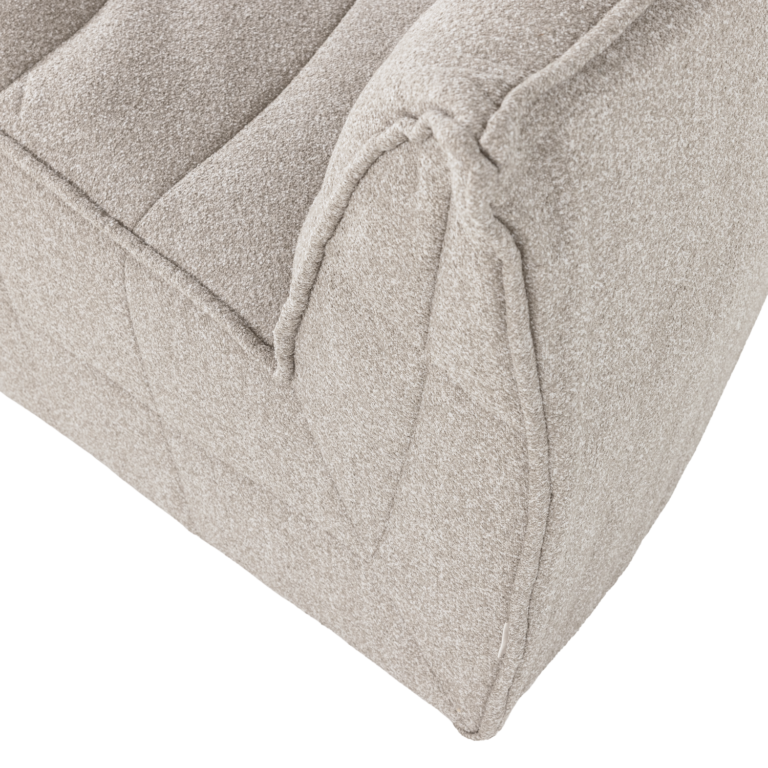 Sofa CLUSTER - modulárny rohový pieskový bouclé
