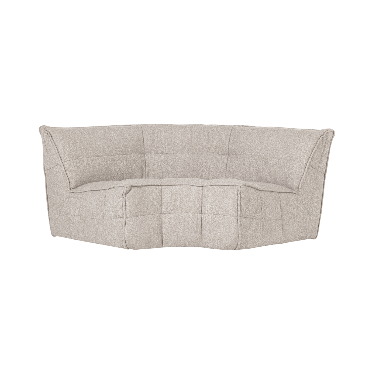Sofa CLUSTER - modulárny rohový pieskový bouclé