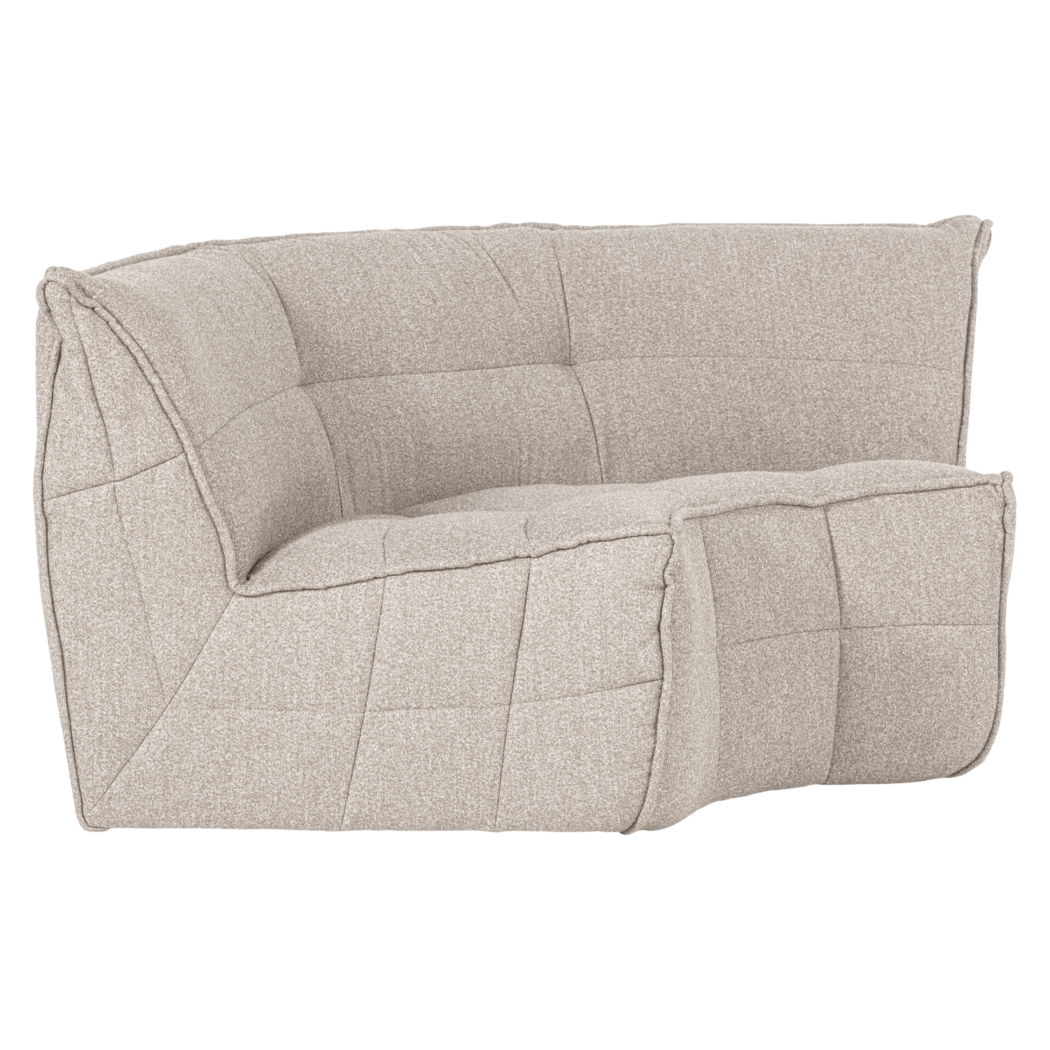 Sofa CLUSTER - modulárny rohový pieskový bouclé