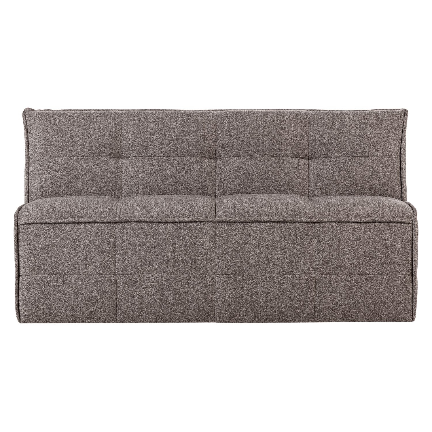 Sofa CLUSTER BENCH - modul 3-miestny šedohnedý bouclé