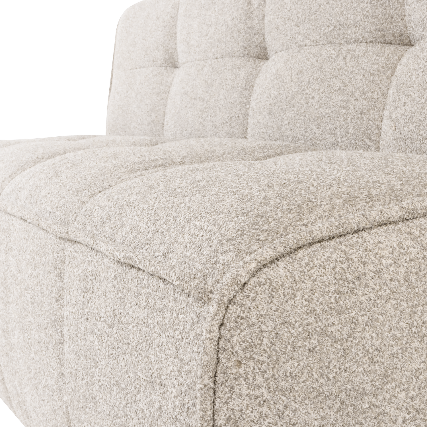 Sofa CLUSTER BENCH - modul 3-osobový pieskový bouclé