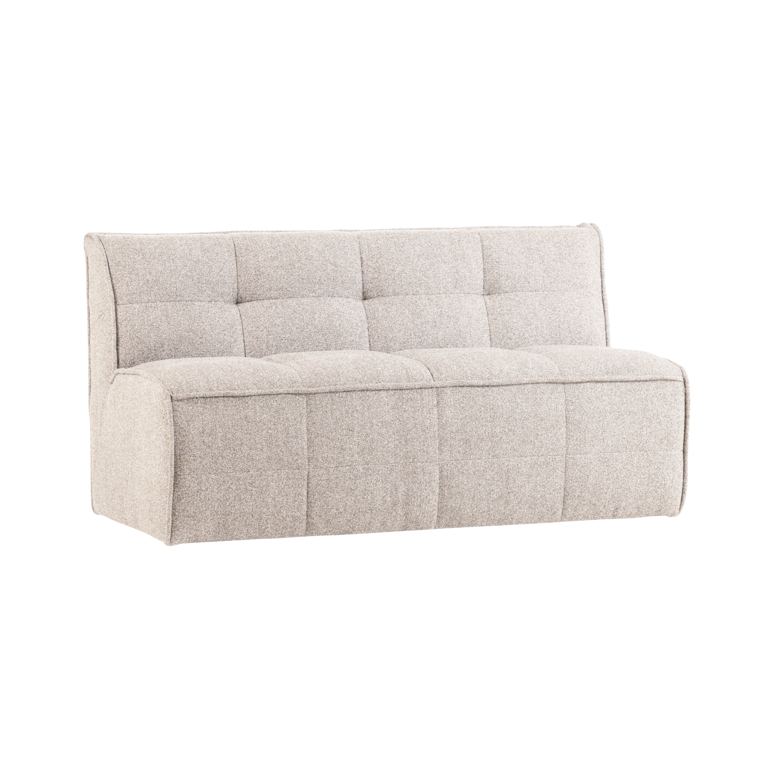 Sofa CLUSTER BENCH - modul 3-osobový pieskový bouclé